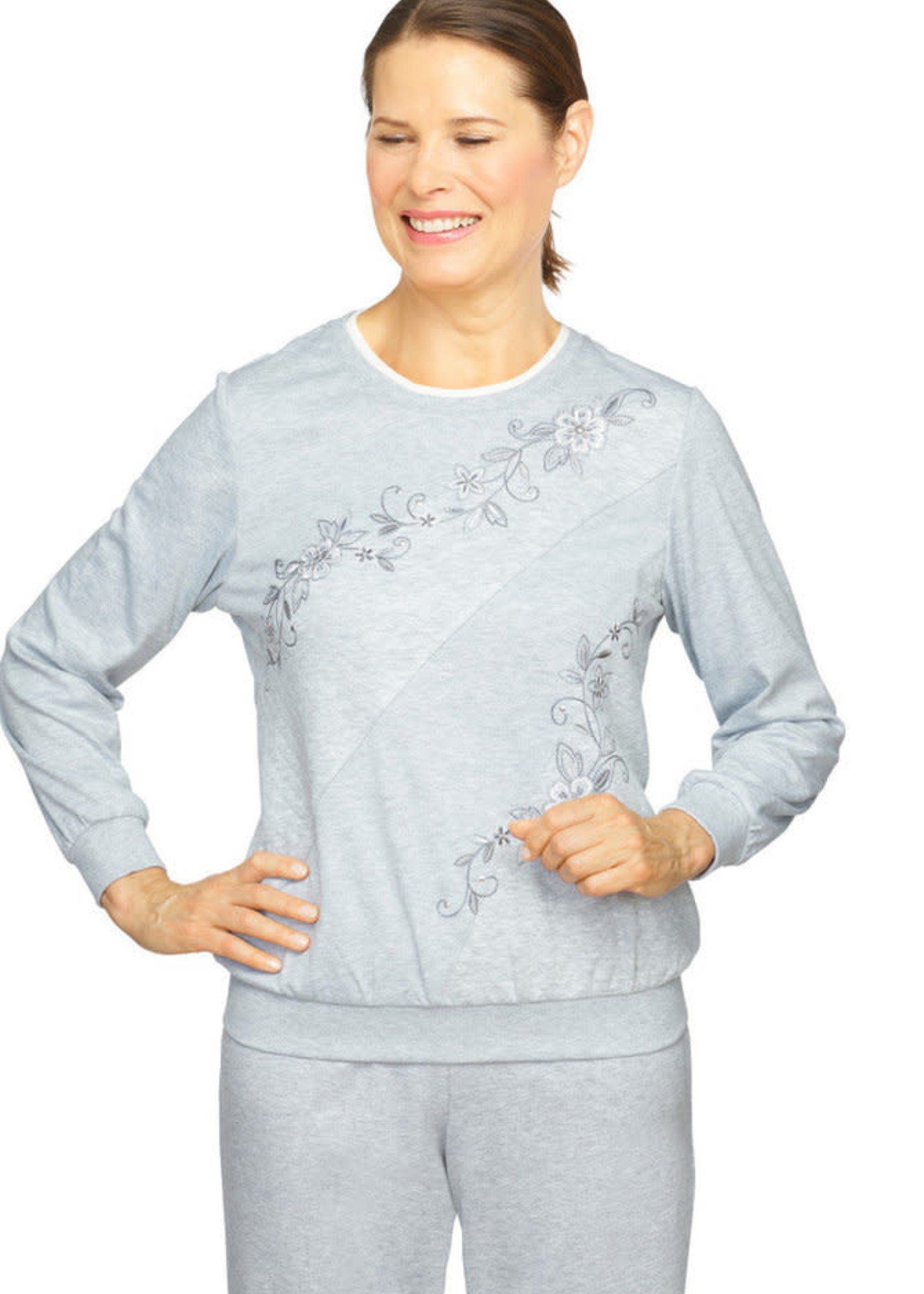 Alfred Dunner Embroidered Pullover