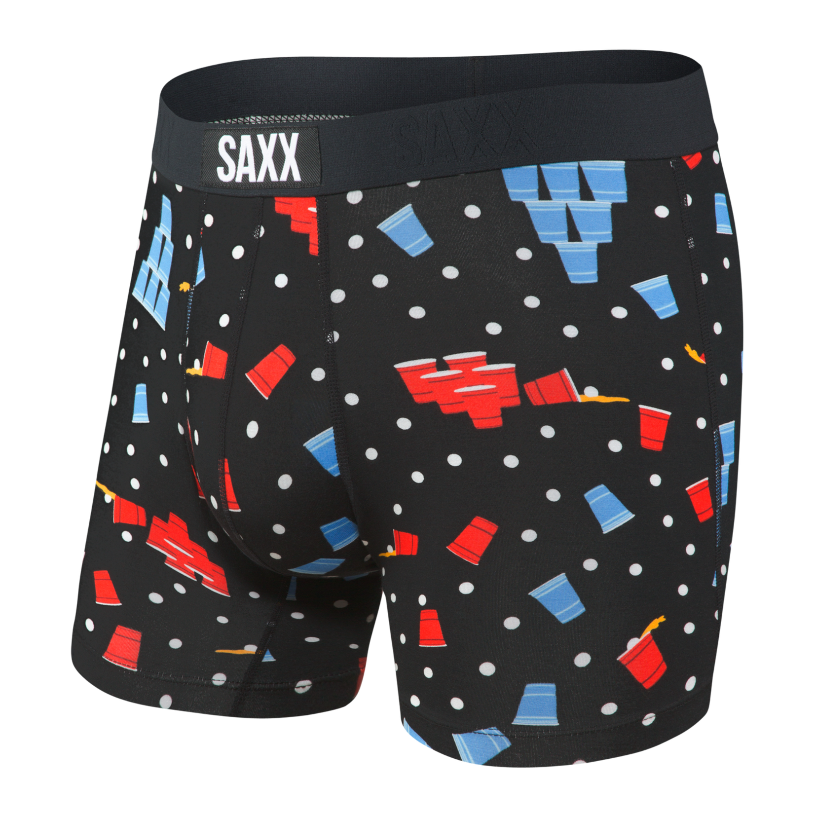 SAXX Vibe Boxer Brief Black Beer Champs