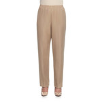 Alfred Dunner Pull On Pant Petite - Tan
