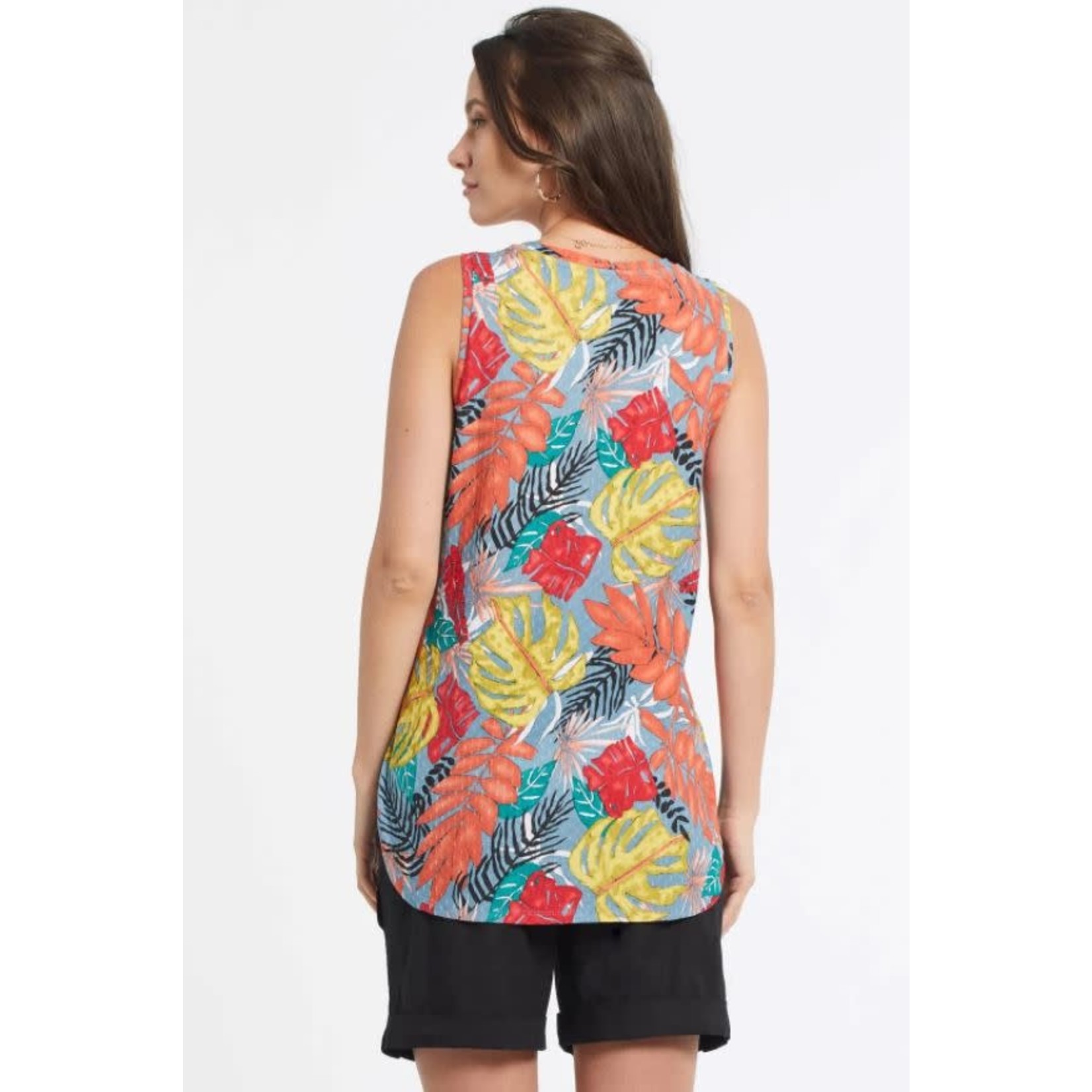Tribal Tank Top With Side Slit