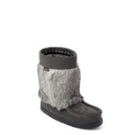 Manitobah Waterproof Half Suede Mukluk - Charcoal