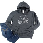 Blonde Ambition My Heart Is On The Prairies Hoodie Charcoal