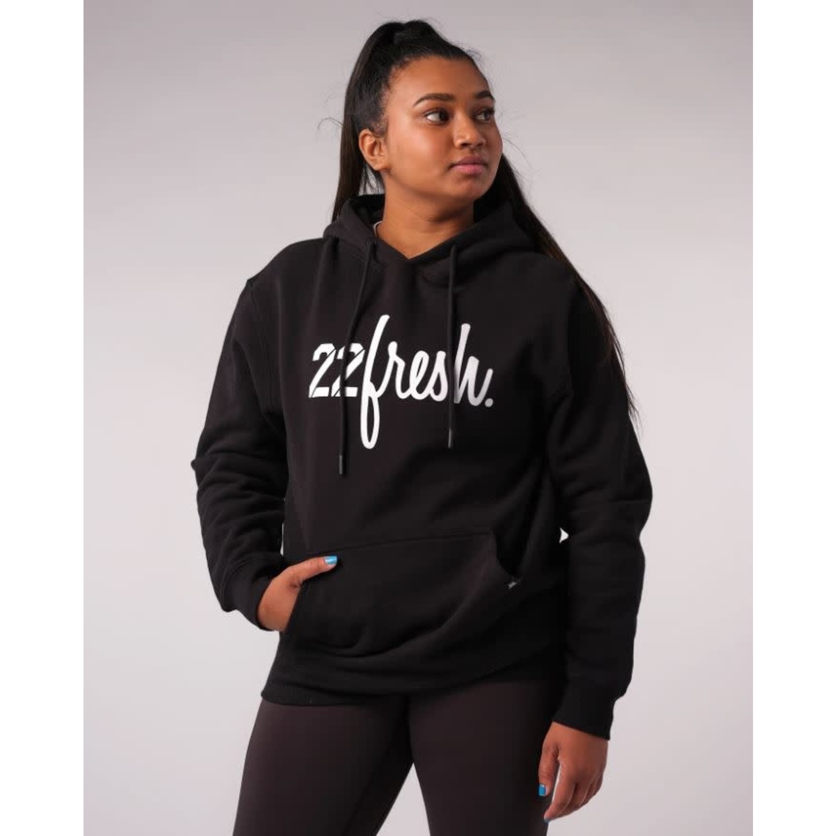 22 Fresh Classic Logo Hoodie Black