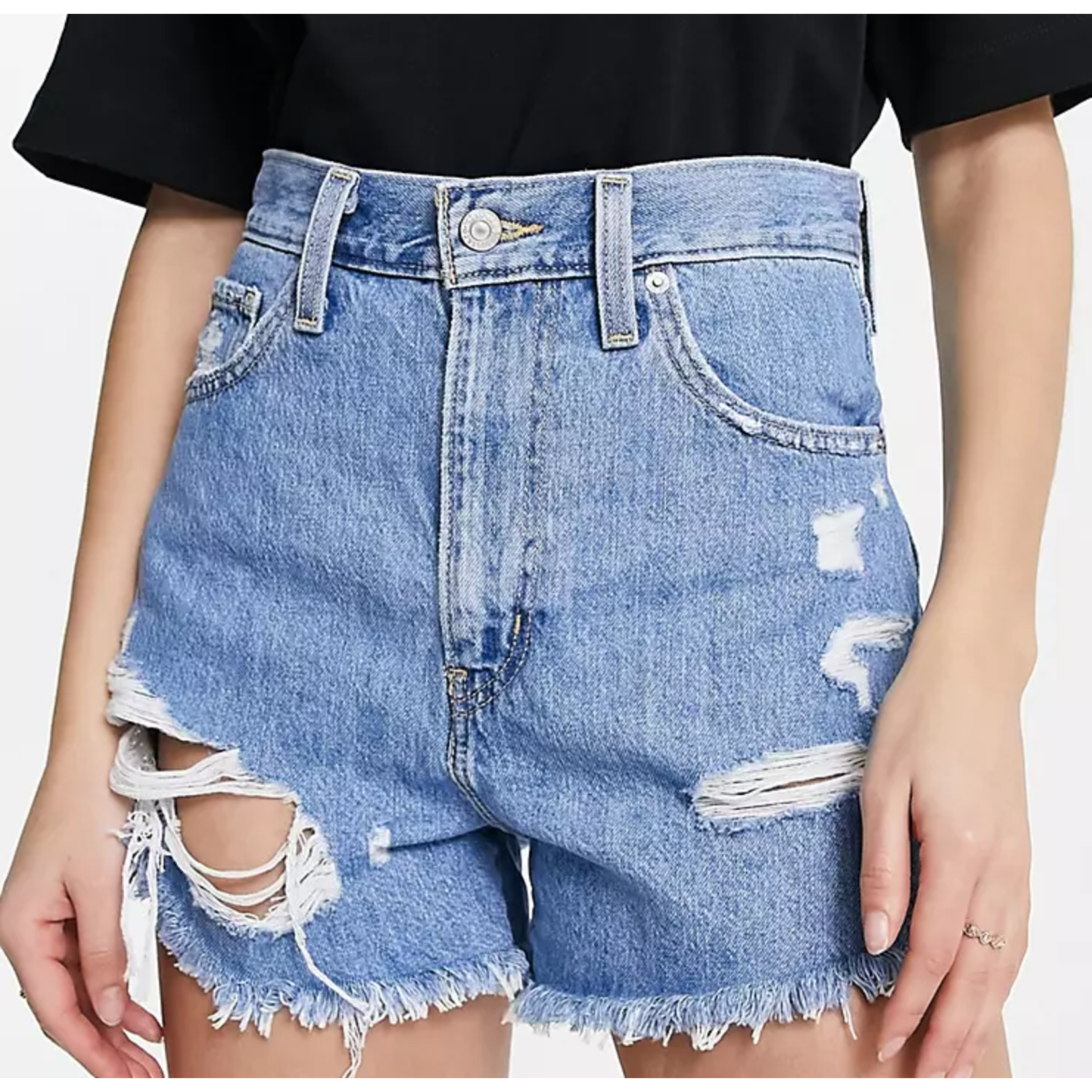 Levi's High Waisted Mom Short Let It Be Fun