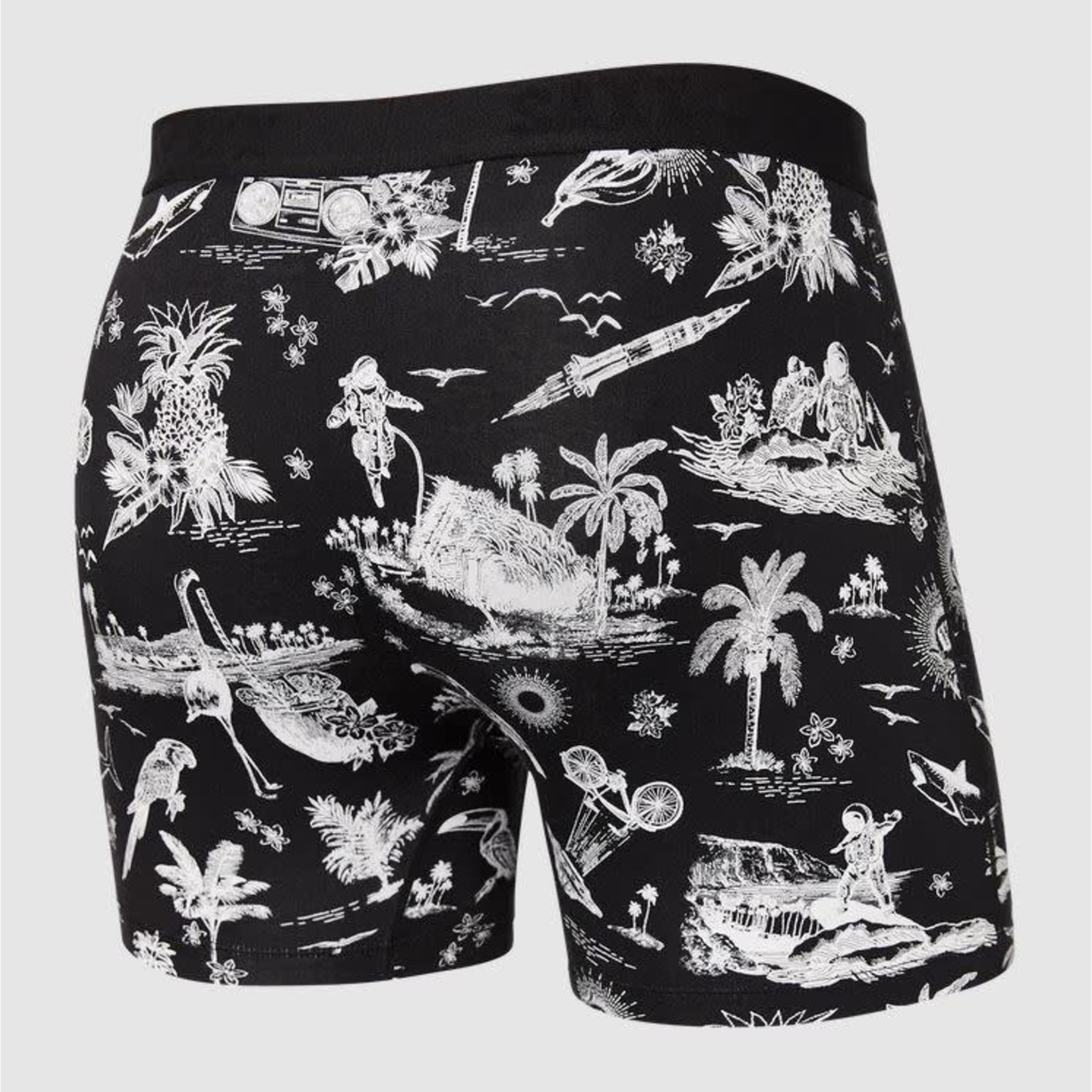 SAXX Ultra Boxer Brief Black Astro Surf And Turf