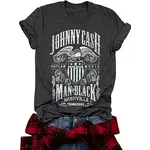 GGS Johnny Cash Man In Black T-Shirt