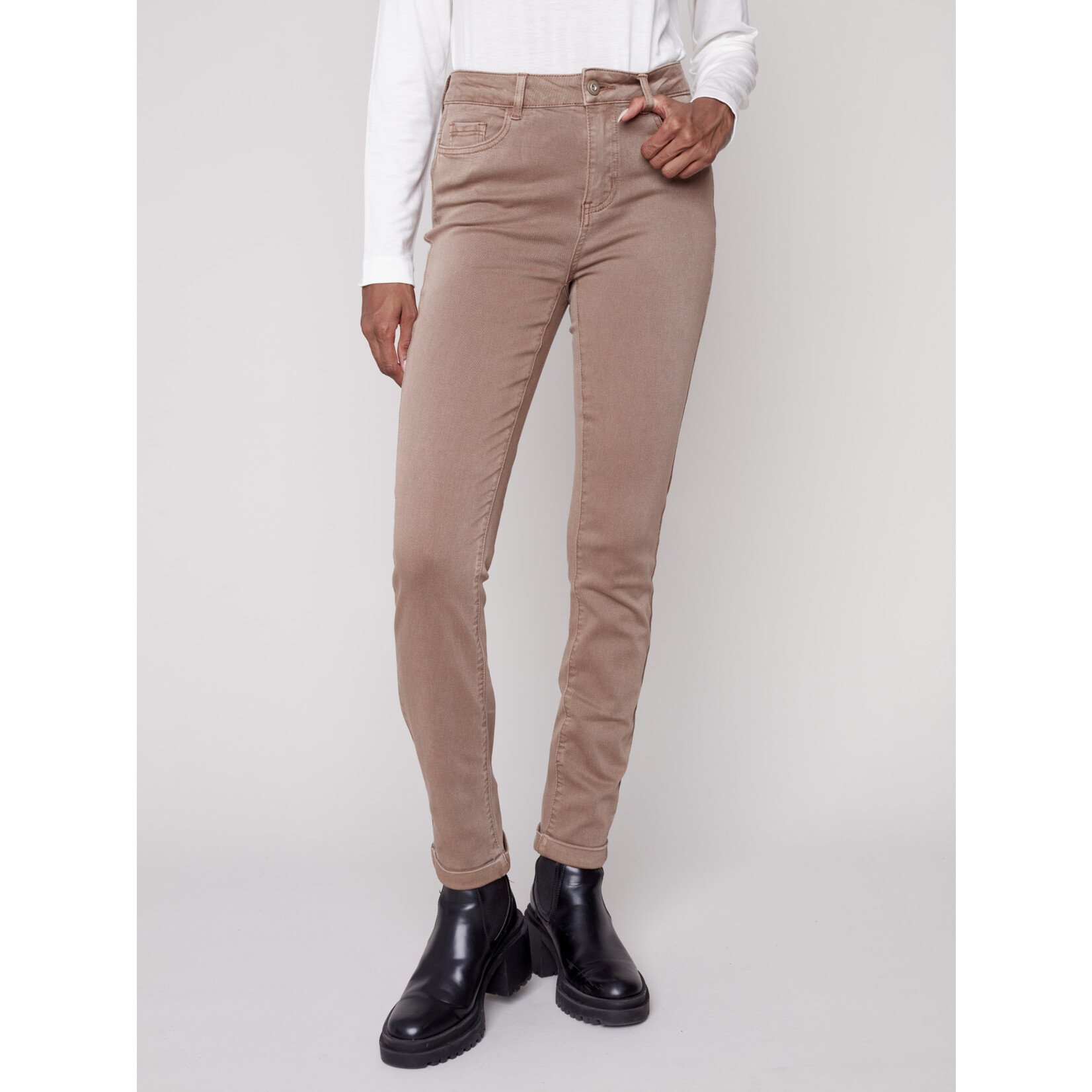 Charlie B Twill Cuff Pant