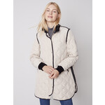 Charlie B Long Quilted Jacket