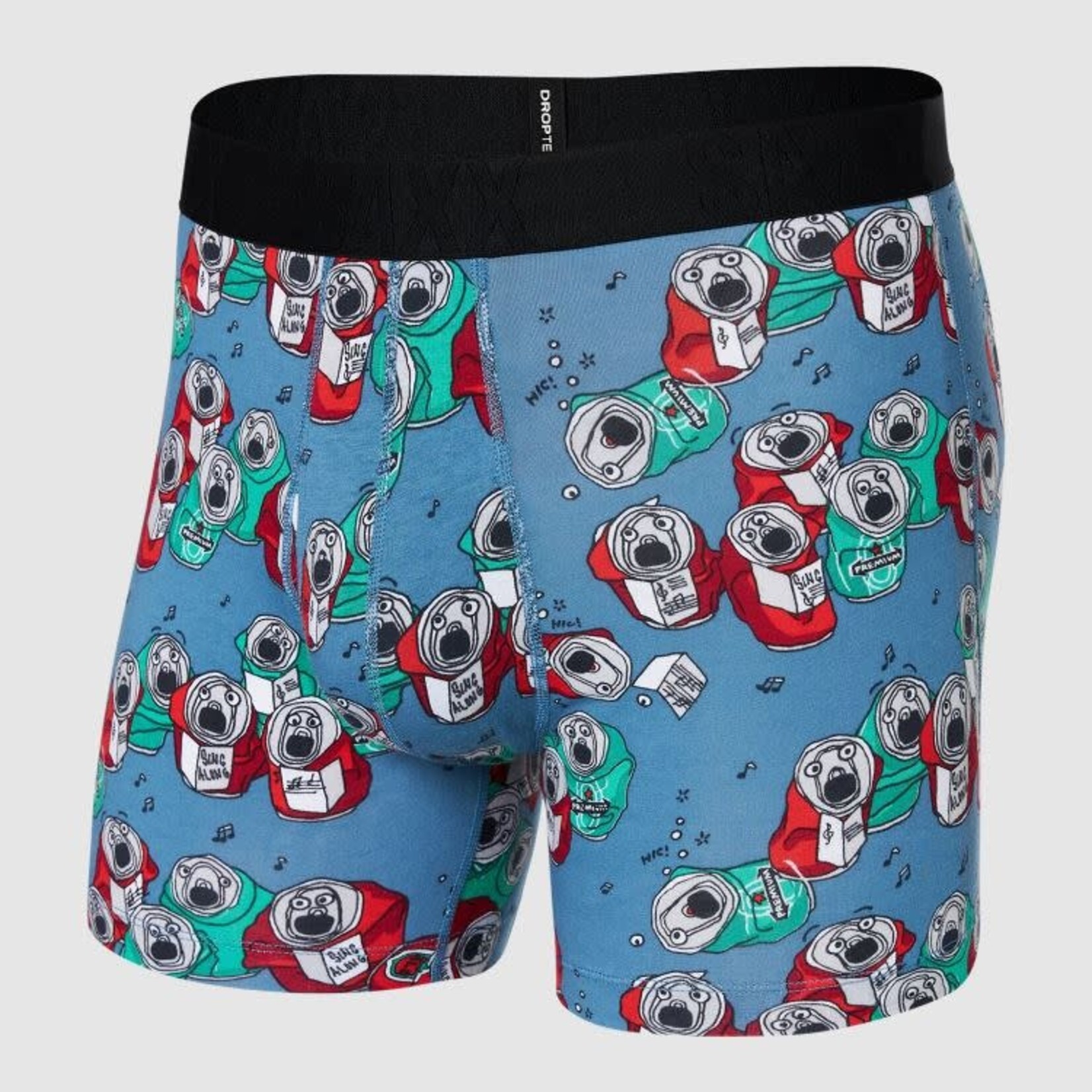 SAXX Droptemp Boxer Brief Beer Can Choir Slate