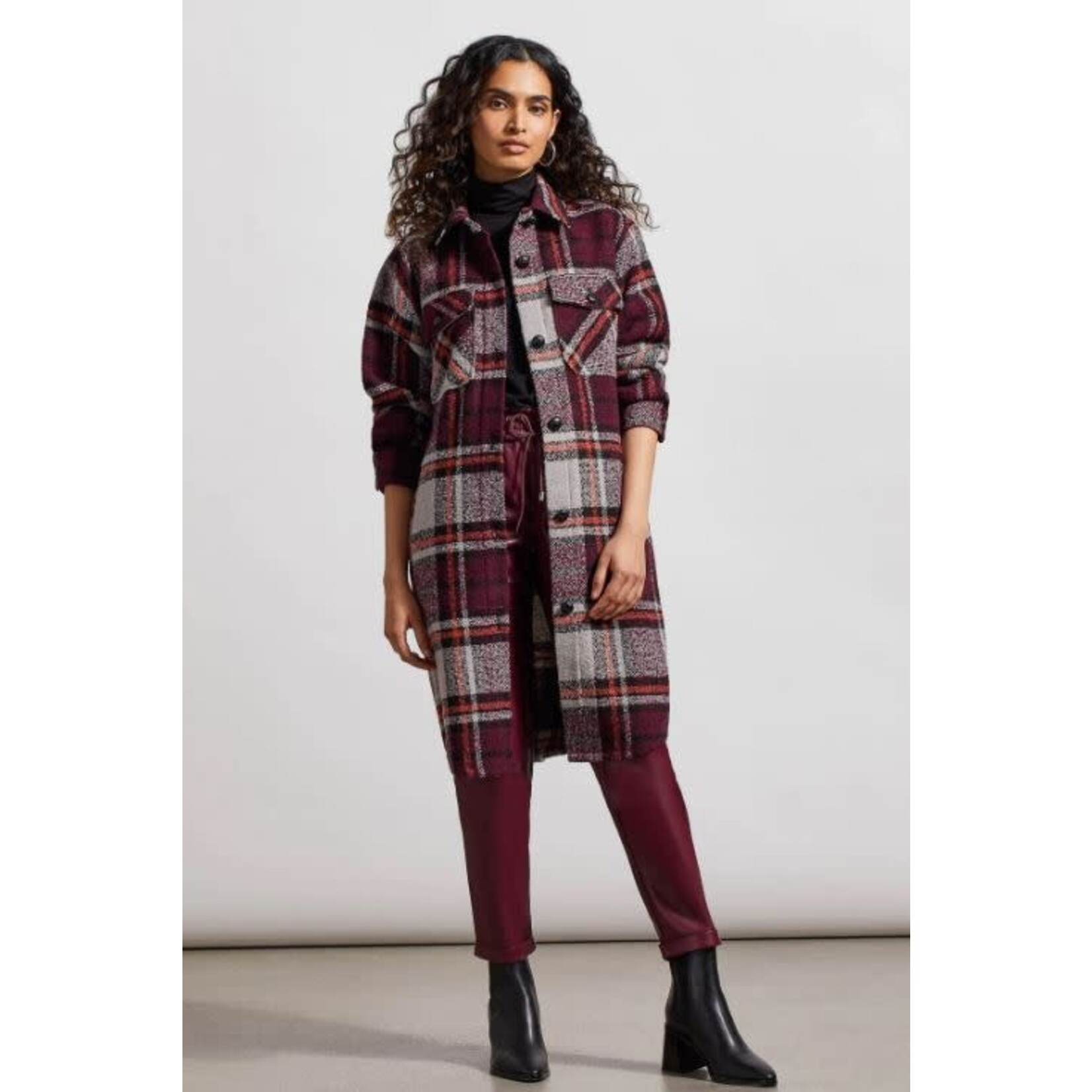 Tribal Drop Shoulder Long Shacket