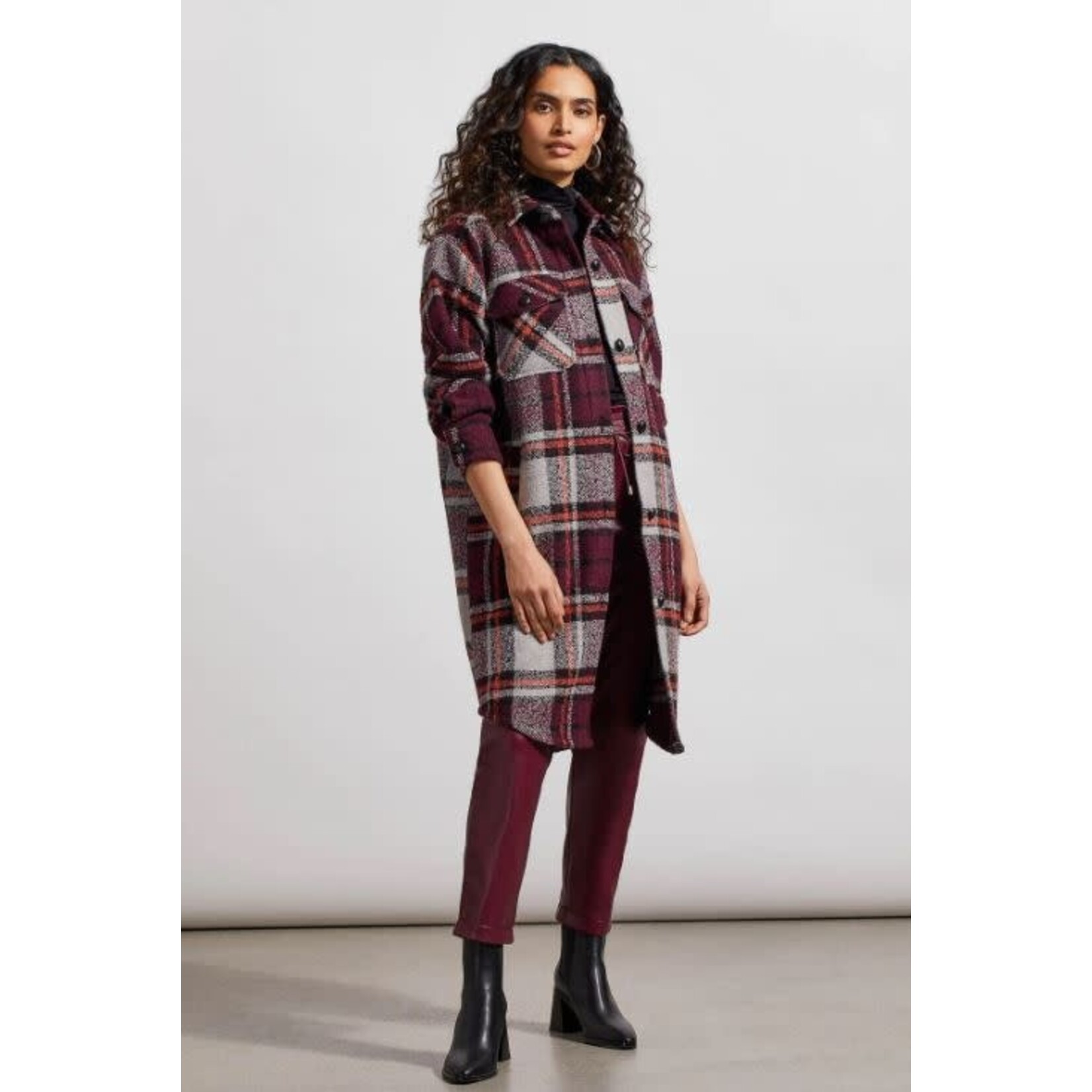 Tribal Drop Shoulder Long Shacket