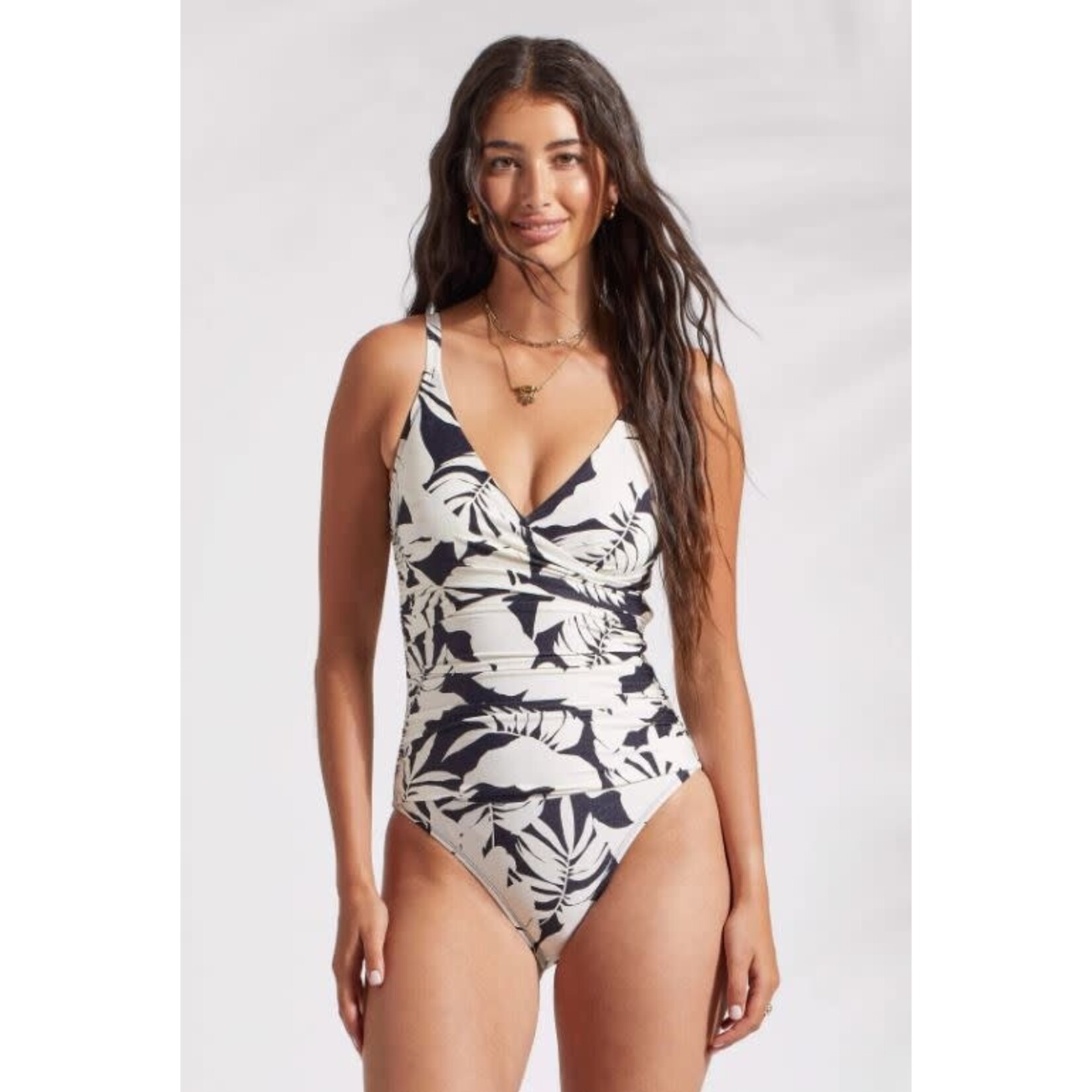 Tribal Flatten It Wrap One Piece Swimsuit