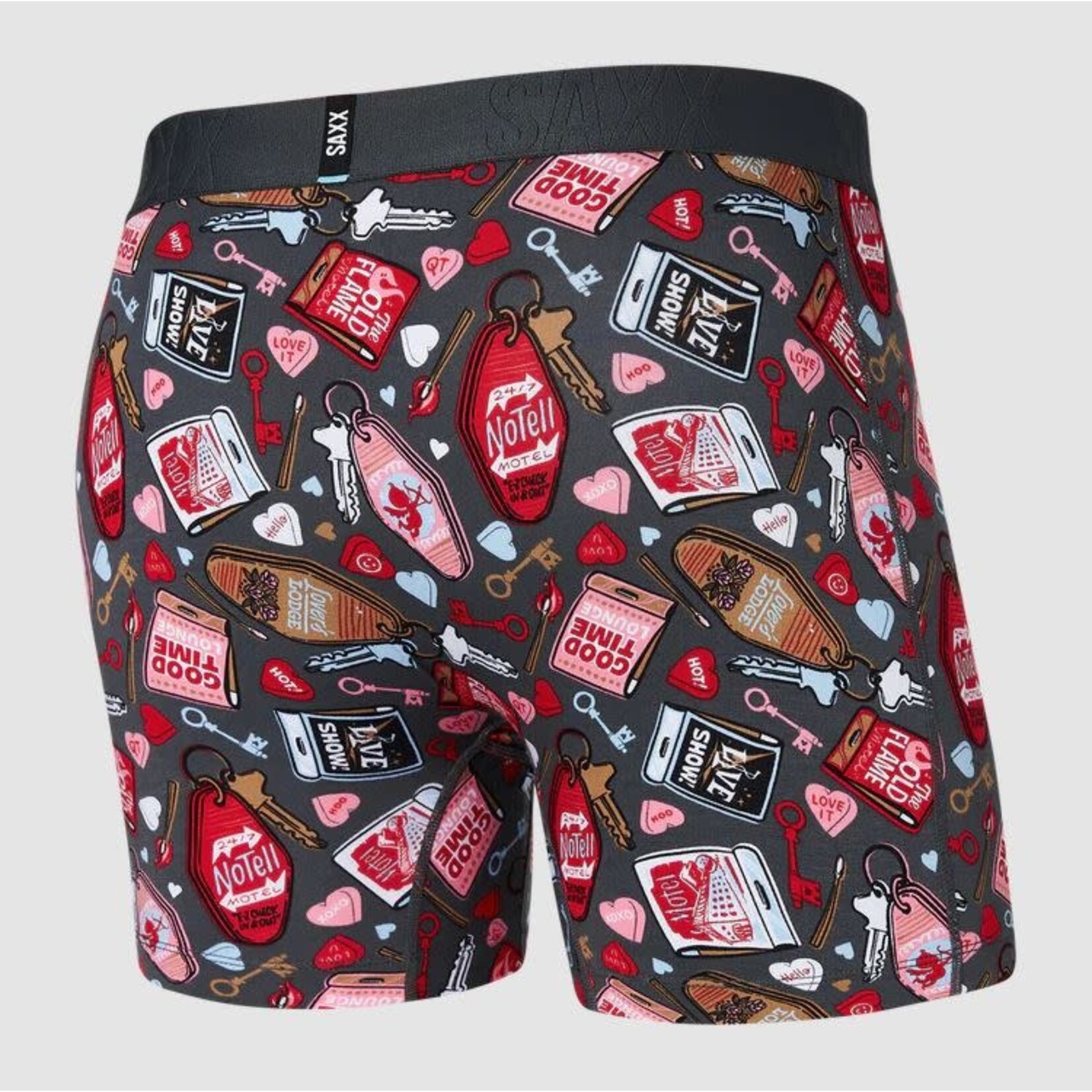 SAXX Droptemp Cotton Boxer Brief No Tell Motel