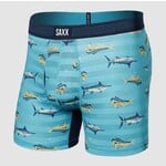 SAXX Droptemp Cool Mesh Boxer Brief Trophy Catch Turquoise