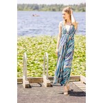 Papillon Marisol Marble Print Maxi Dress