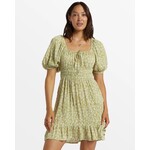 Billabong Cabana Puff Sleeve Mini Dress