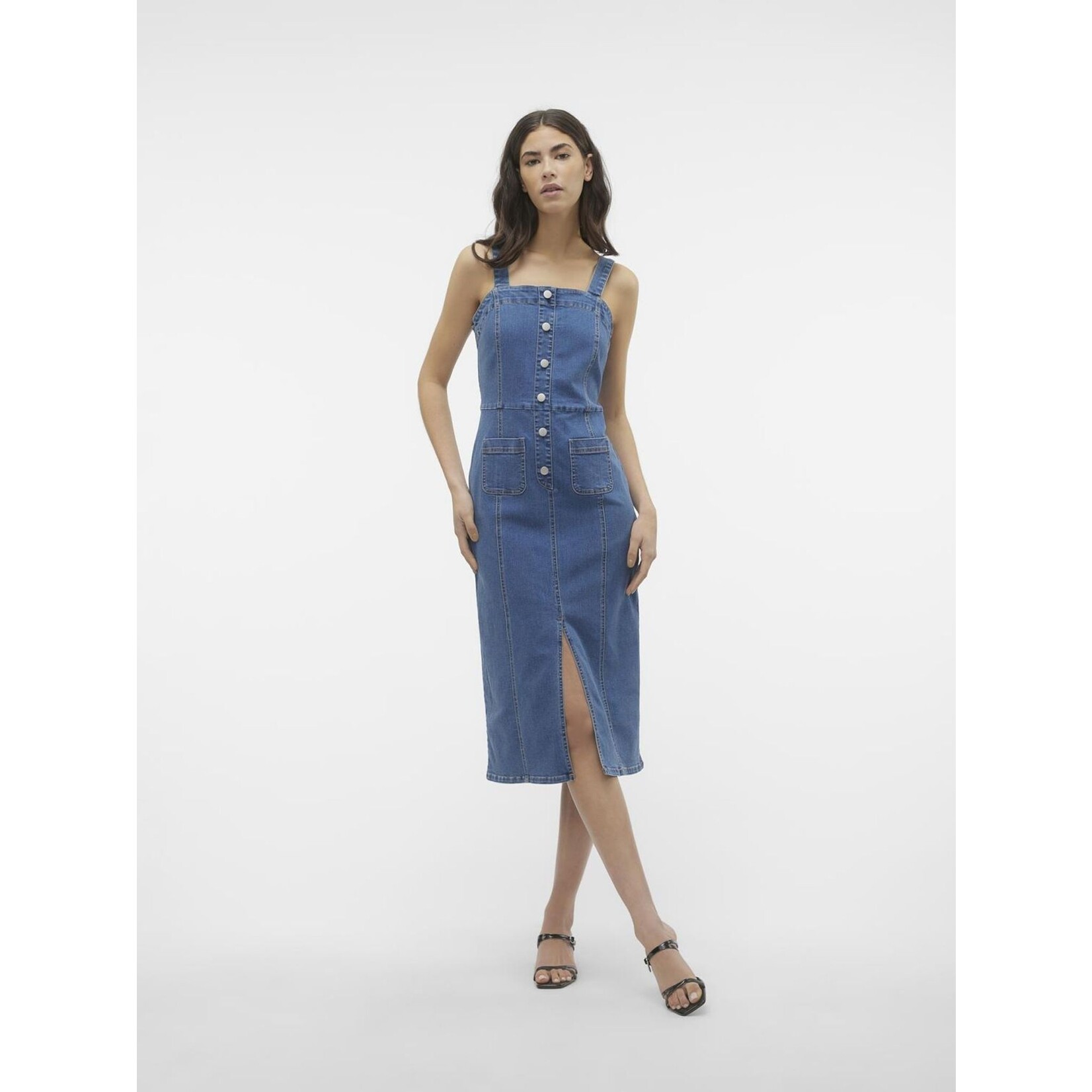 Vero Moda Saila Sleeveless Denim Dress