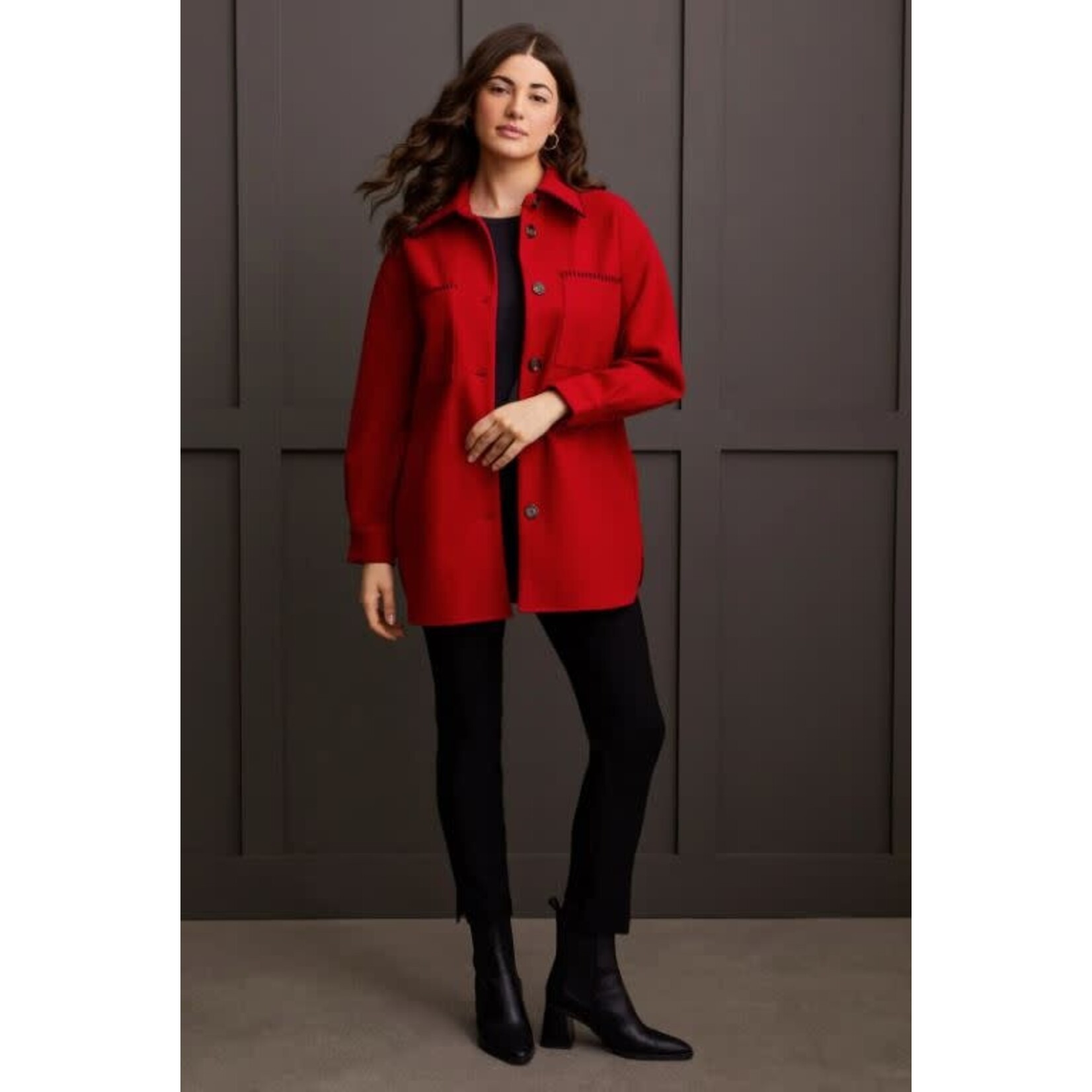 Tribal Blanket Stitch Coat