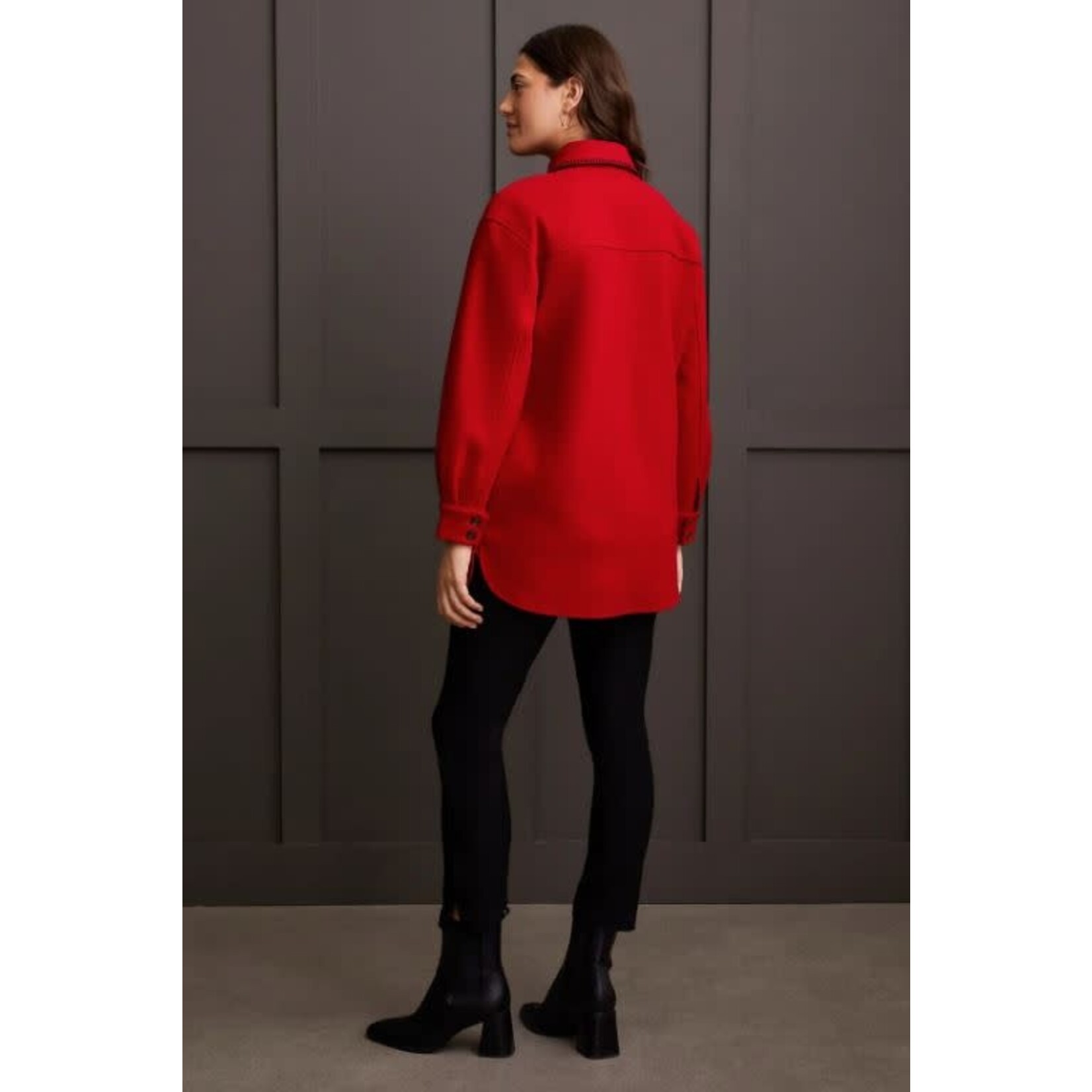 Tribal Blanket Stitch Coat