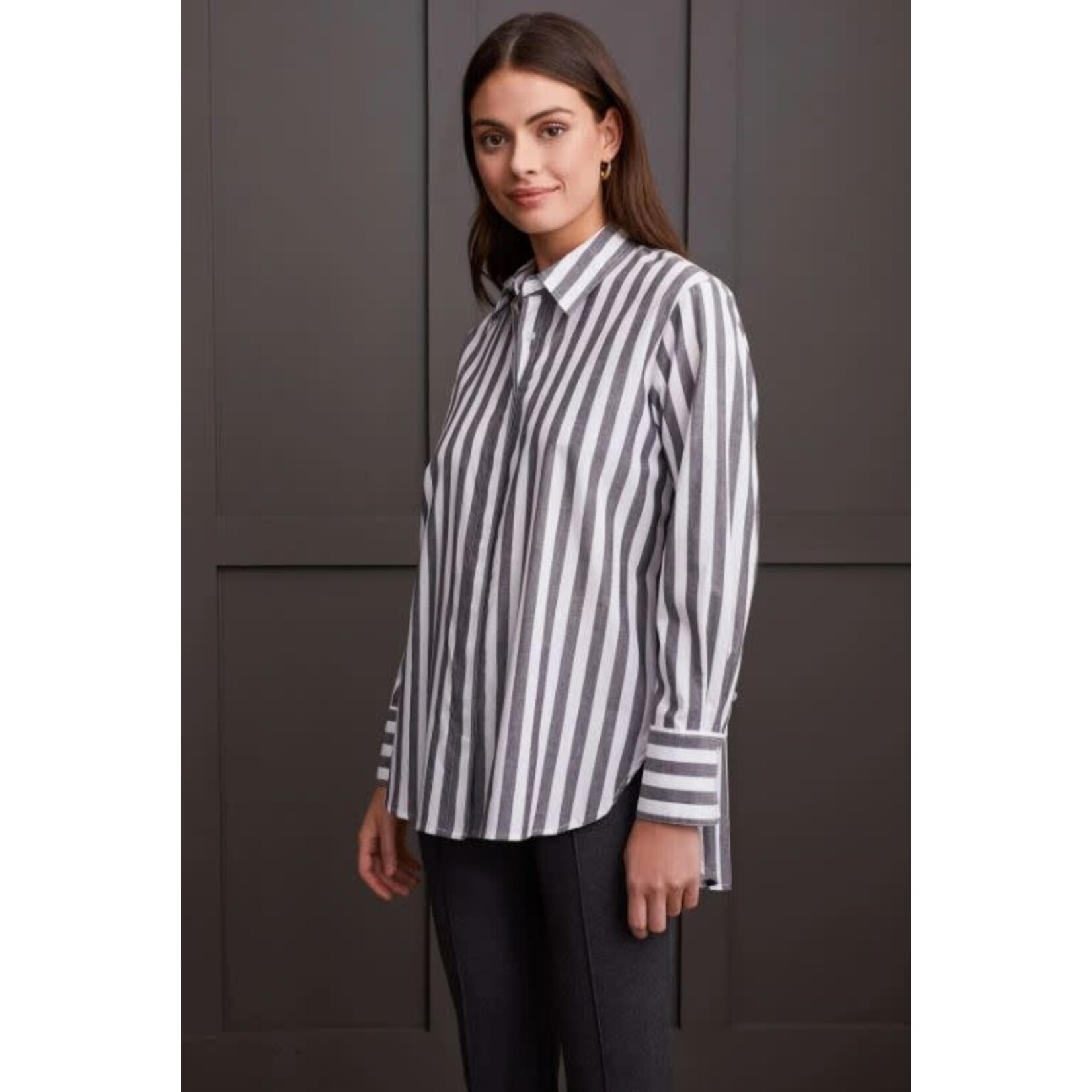 Tribal Shirt With Back Pleats