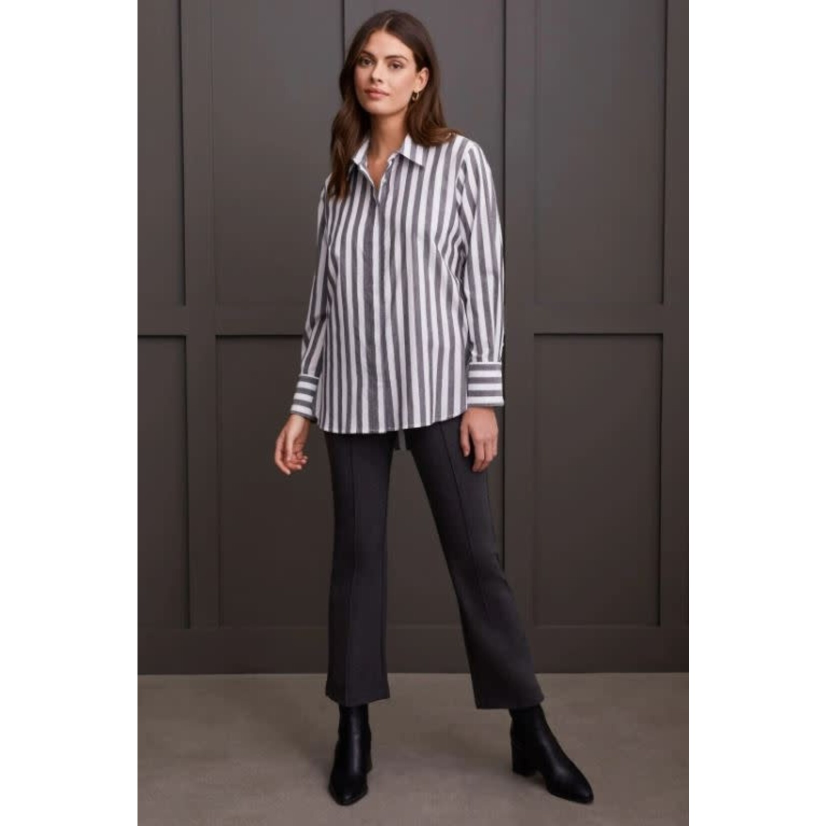 Tribal Shirt With Back Pleats