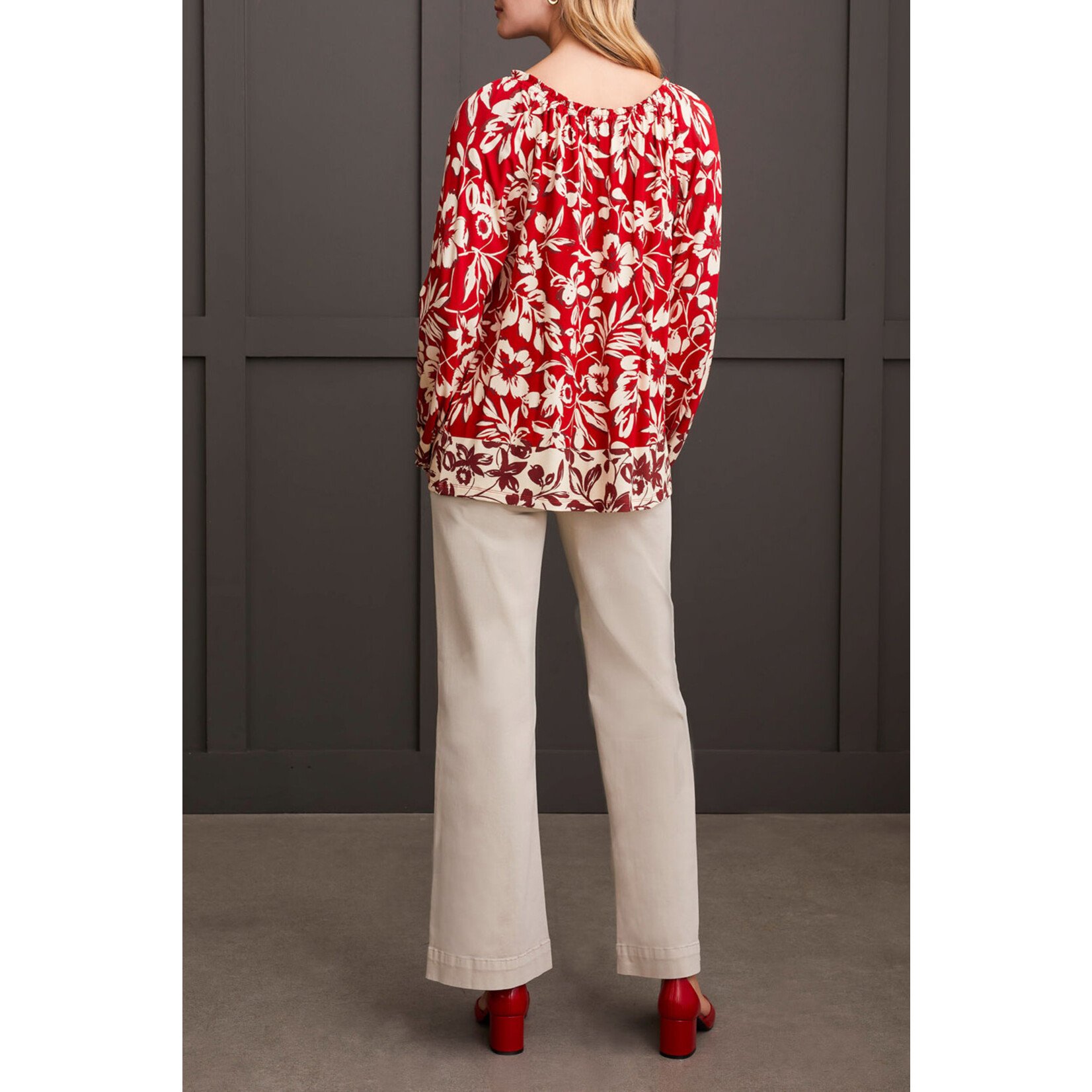 Tribal Peasant Top With Button Detail