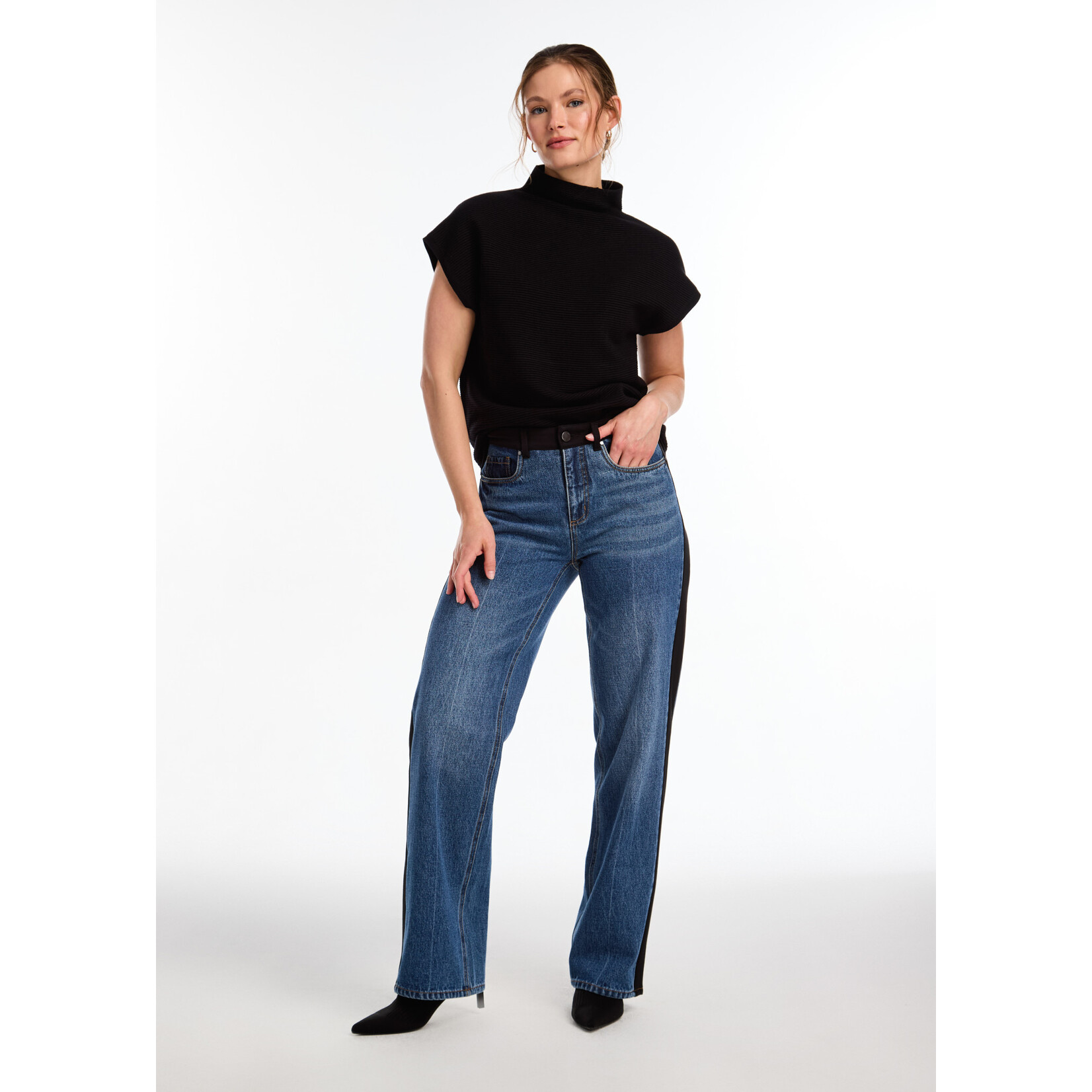 FDJ Short Sleeve Ottoman Sweater
