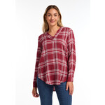 FDJ Popover Check Textured Tunic
