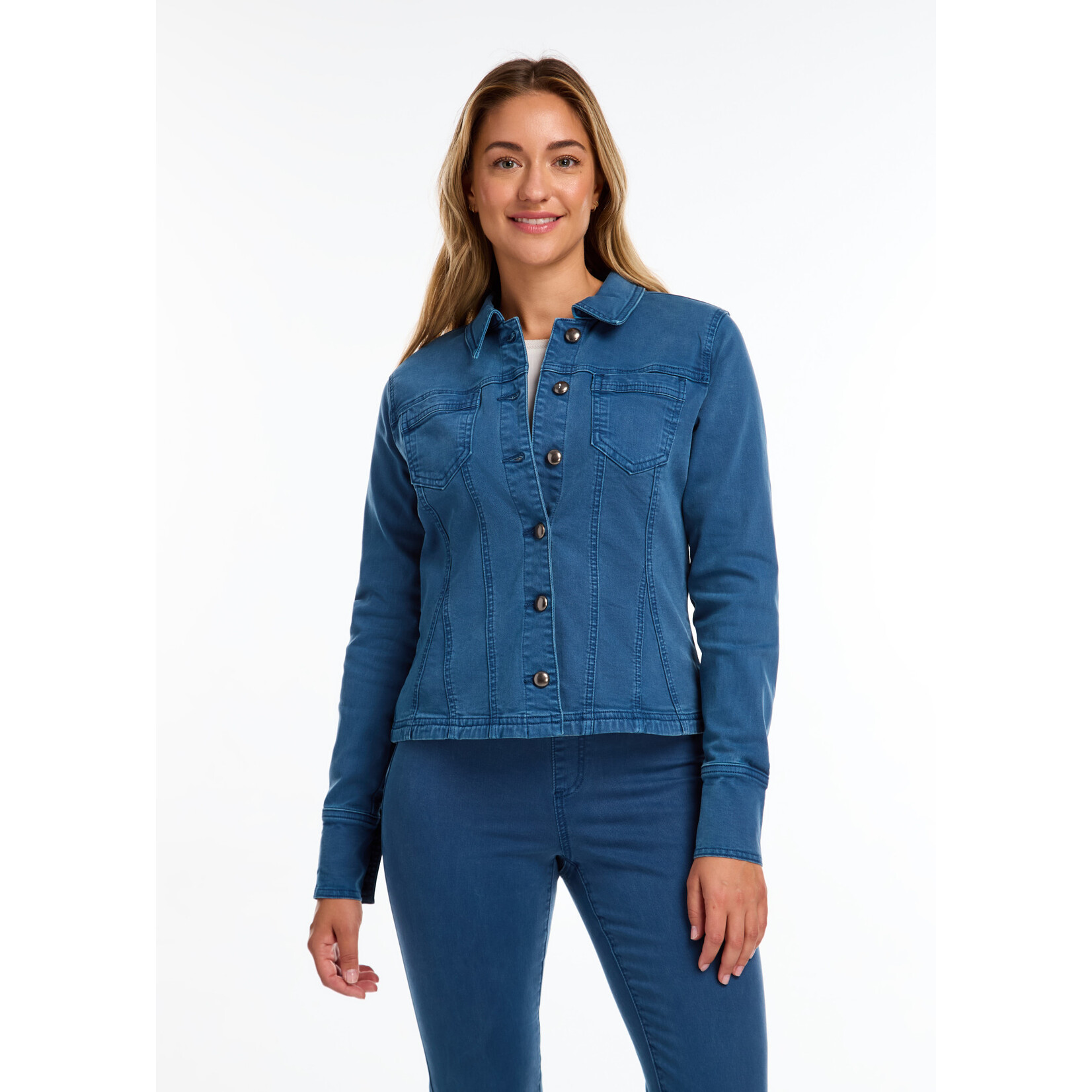 FDJ Flare Crop Denim Jacket