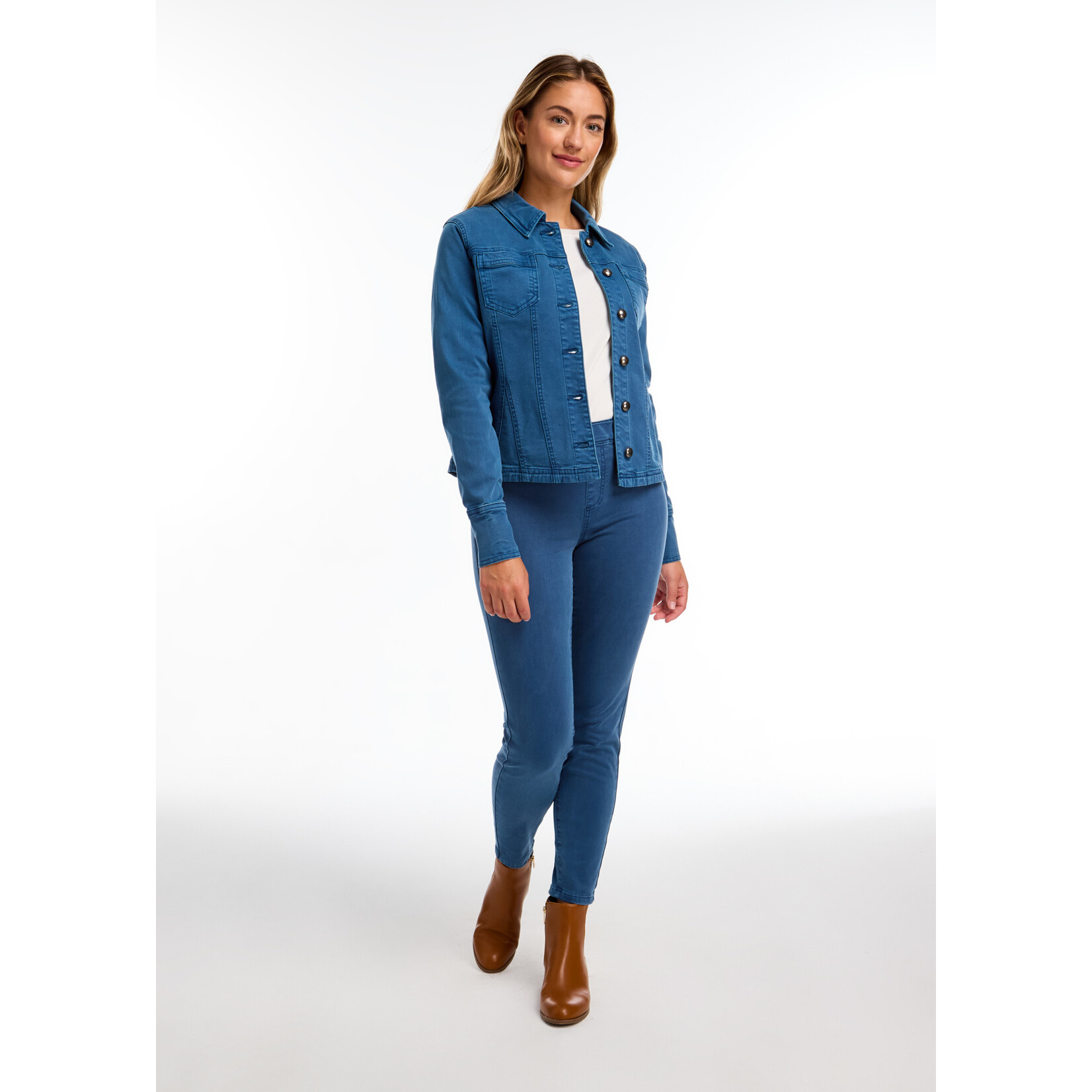 FDJ Flare Crop Denim Jacket