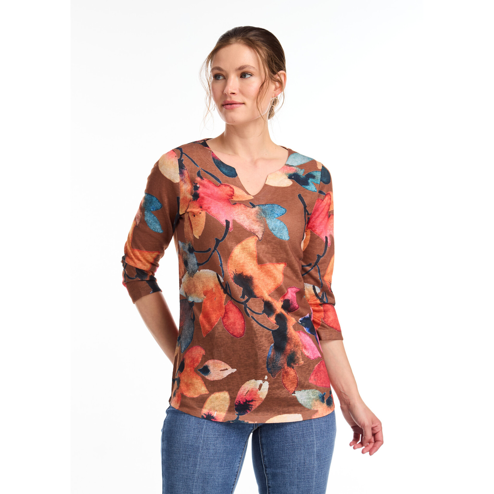 FDJ Notch Neck Top