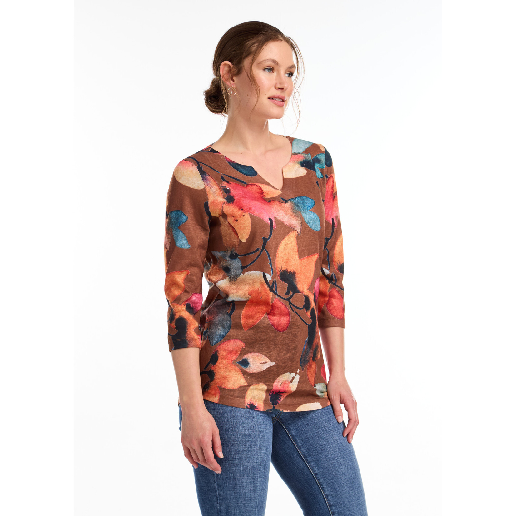 FDJ Notch Neck Top