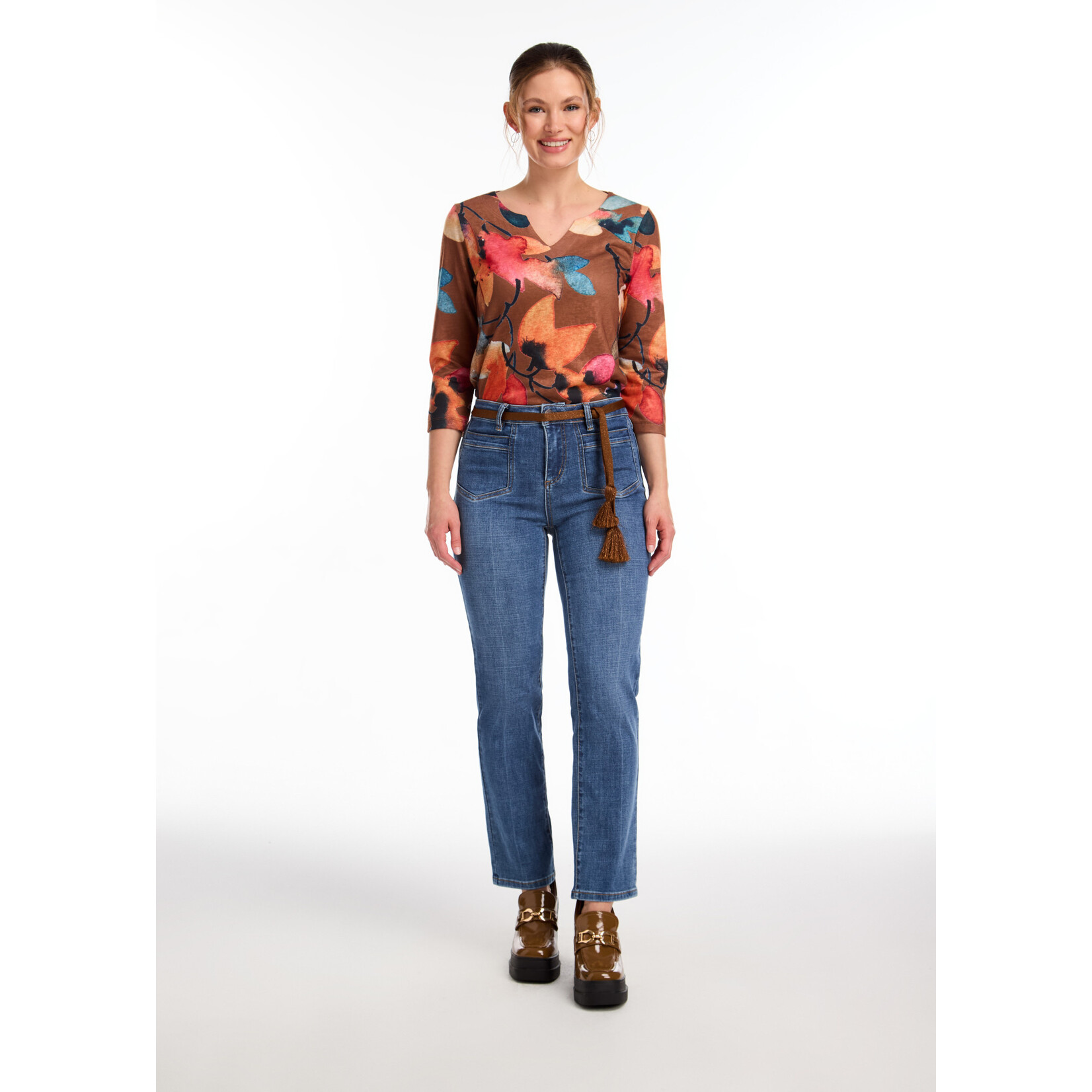 FDJ Notch Neck Top