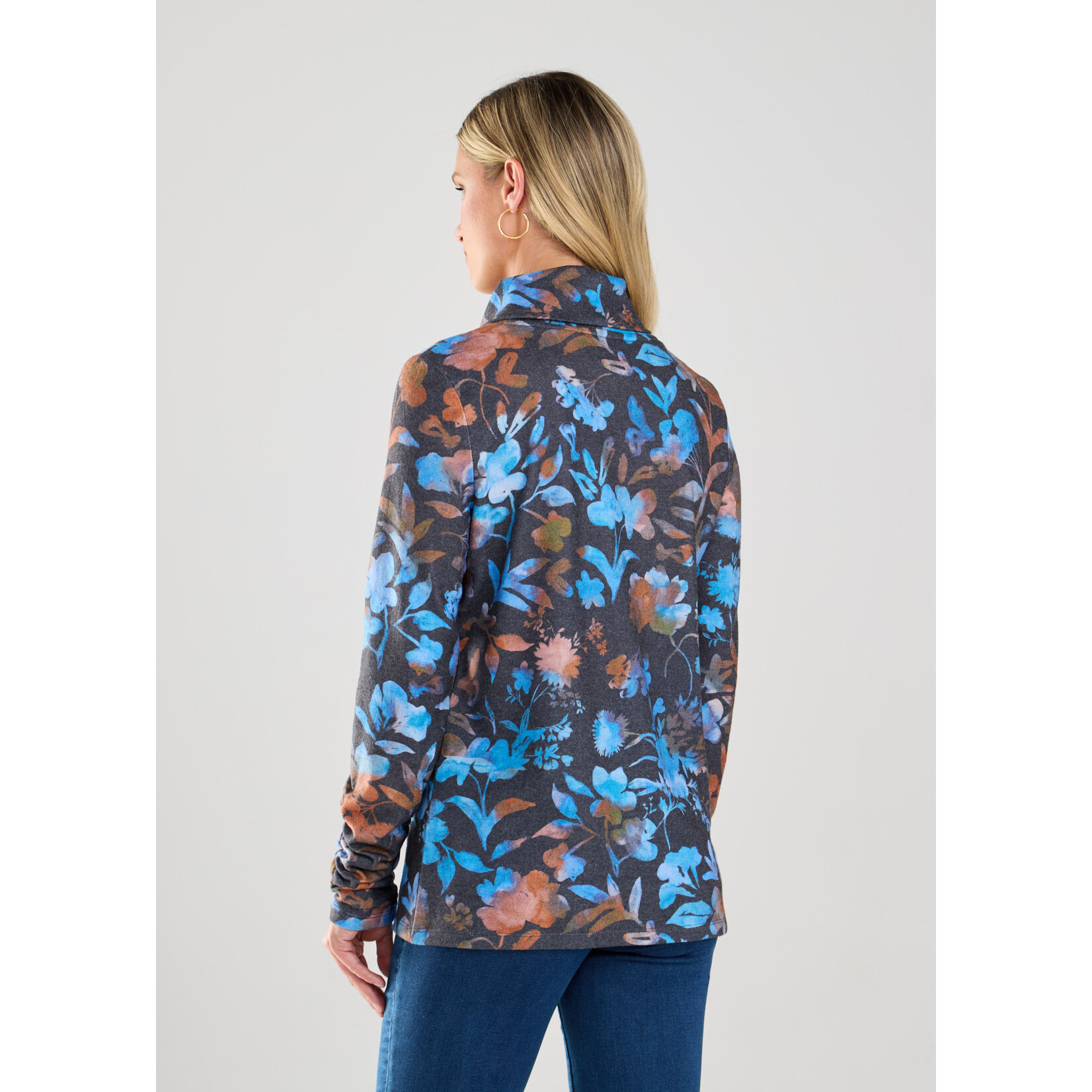 FDJ Long Sleeve Cowl Neck Top