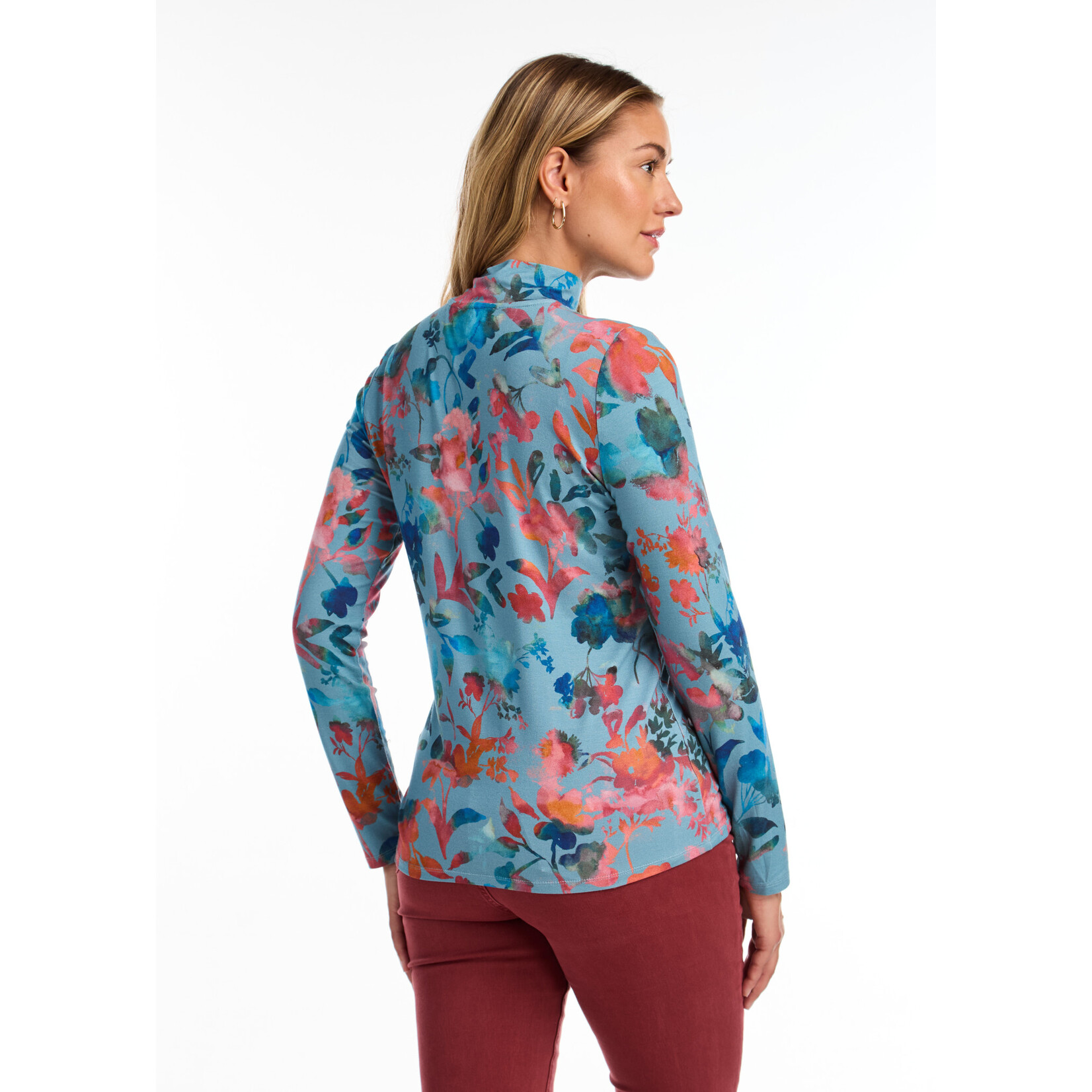 FDJ Long Sleeve Mockneck Top