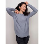 Charlie B Sweater With Criss Cross Sleeve