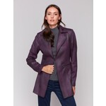 Charlie B Long Faux Suede Moto Jacket