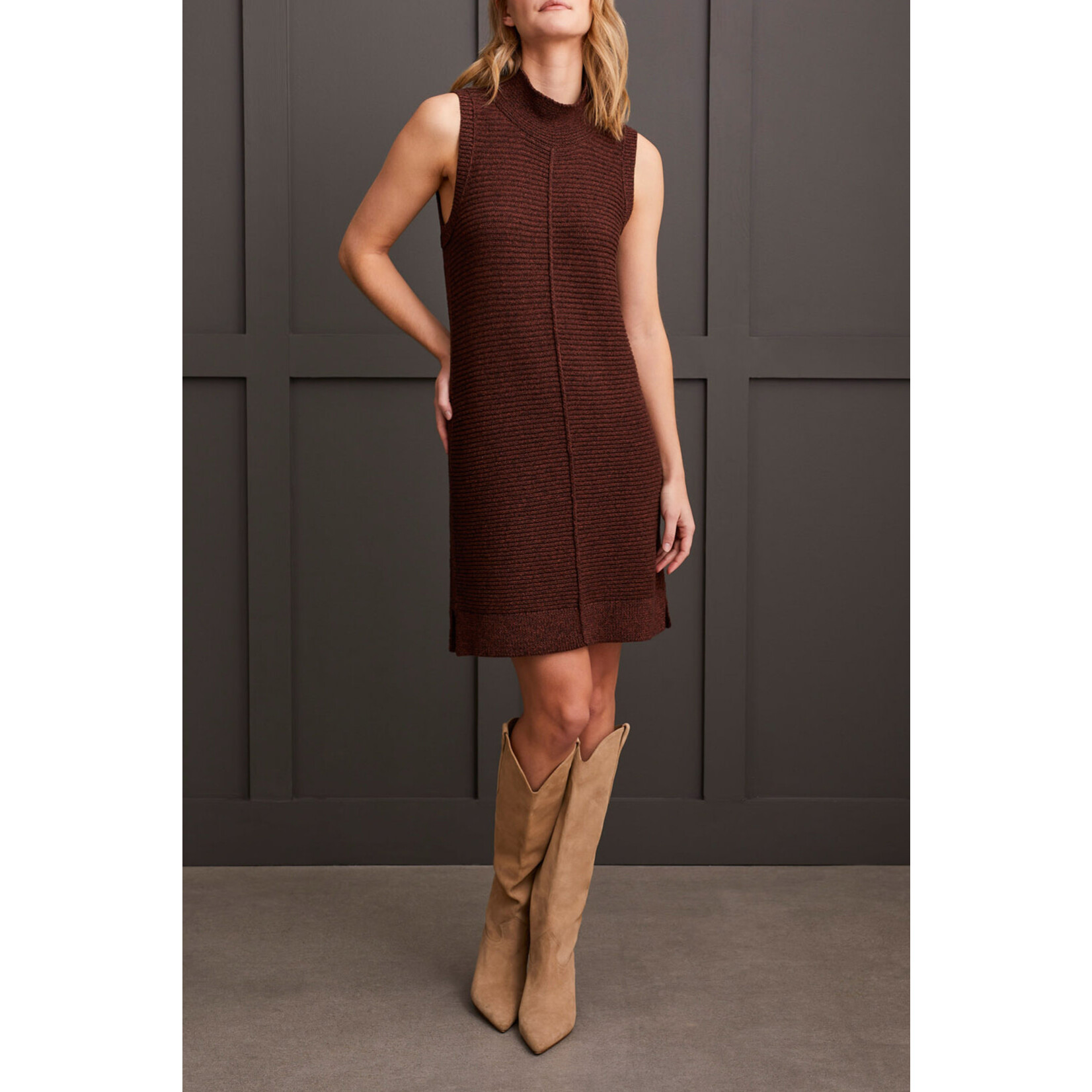 Tribal Sleeveless Sweater Dress