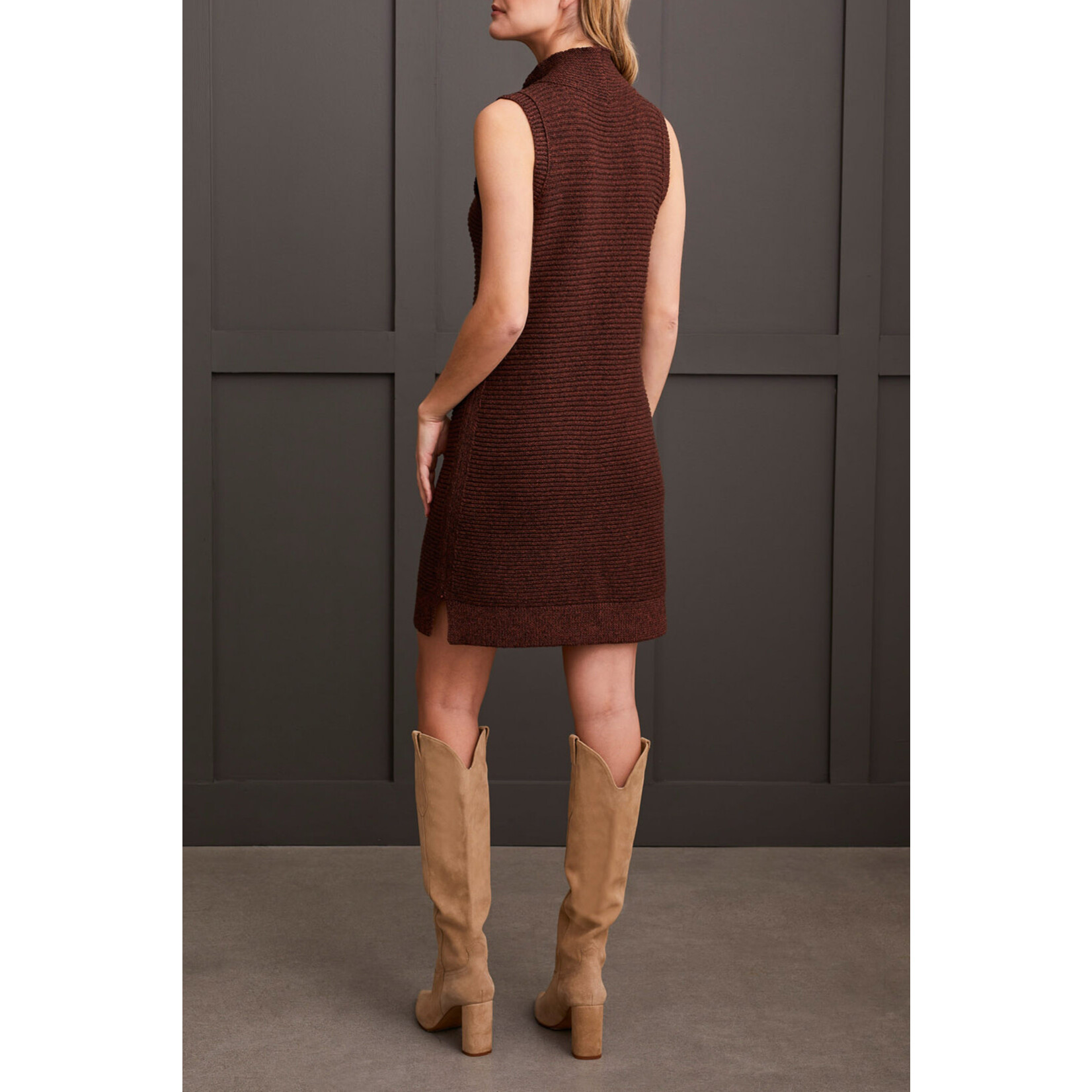 Tribal Sleeveless Sweater Dress