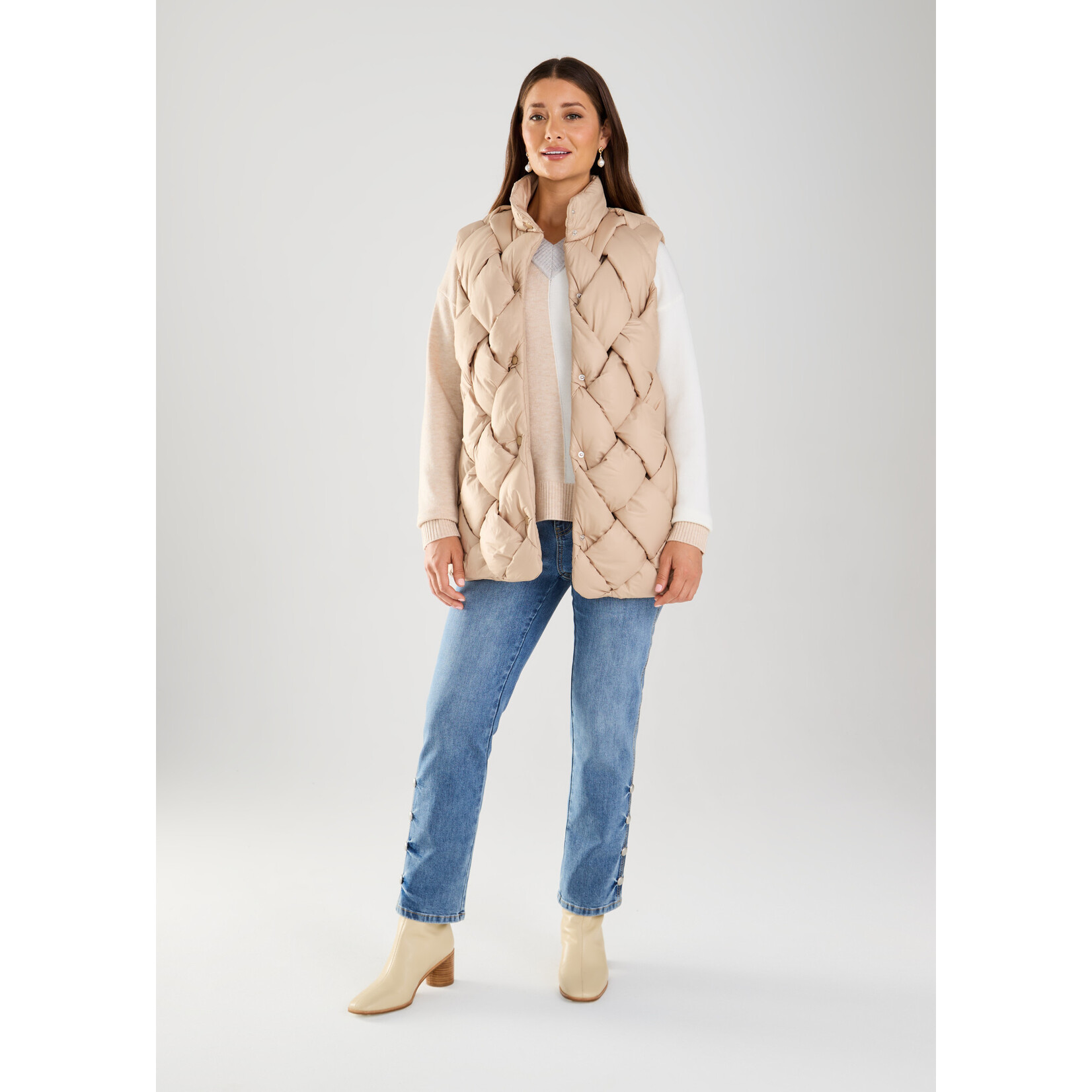 FDJ Basket Weave Vest