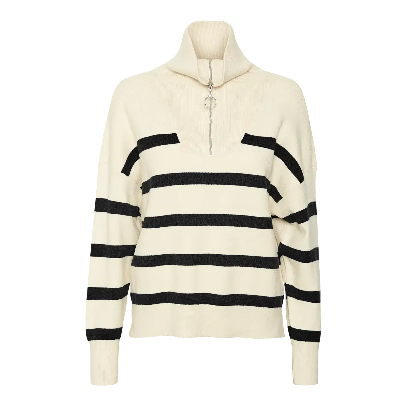 Vero Moda Saba Stripe High Neck Sweater