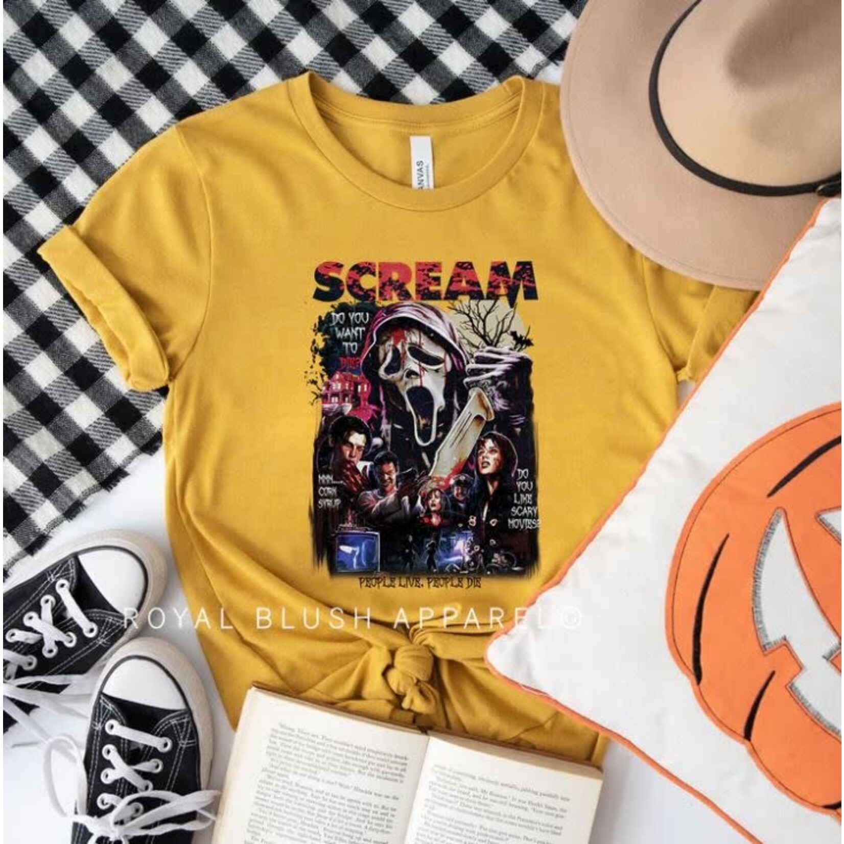 Royal Blush Do You Want To Die T-Shirt Mustard