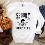 Royal Blush Spooky Babes Club Sweatshirt White