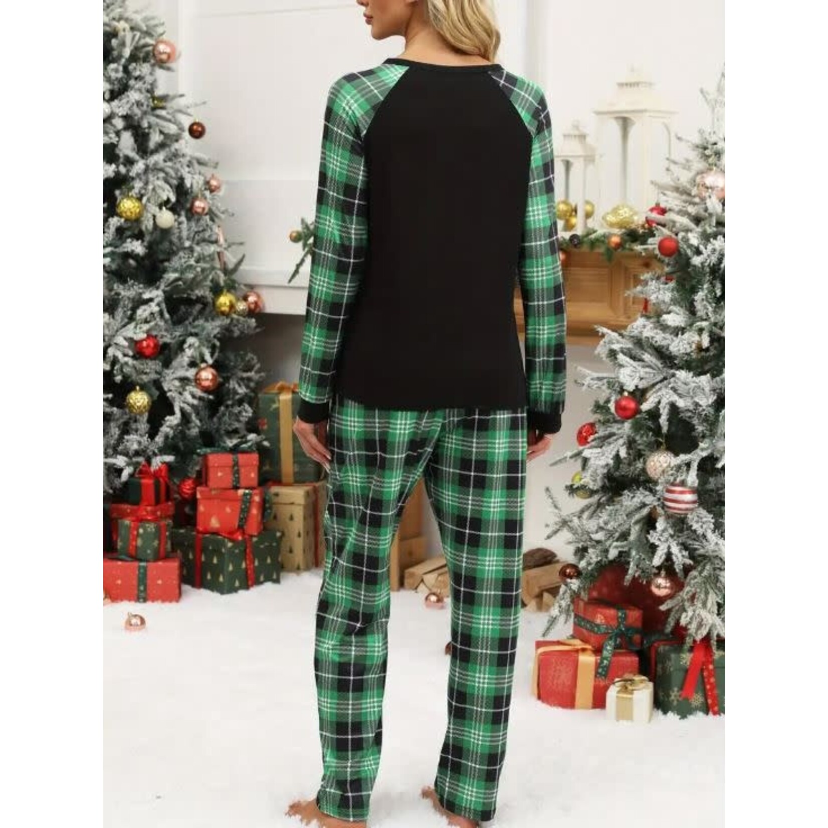 GGS Christmas Crew PJ Set Green