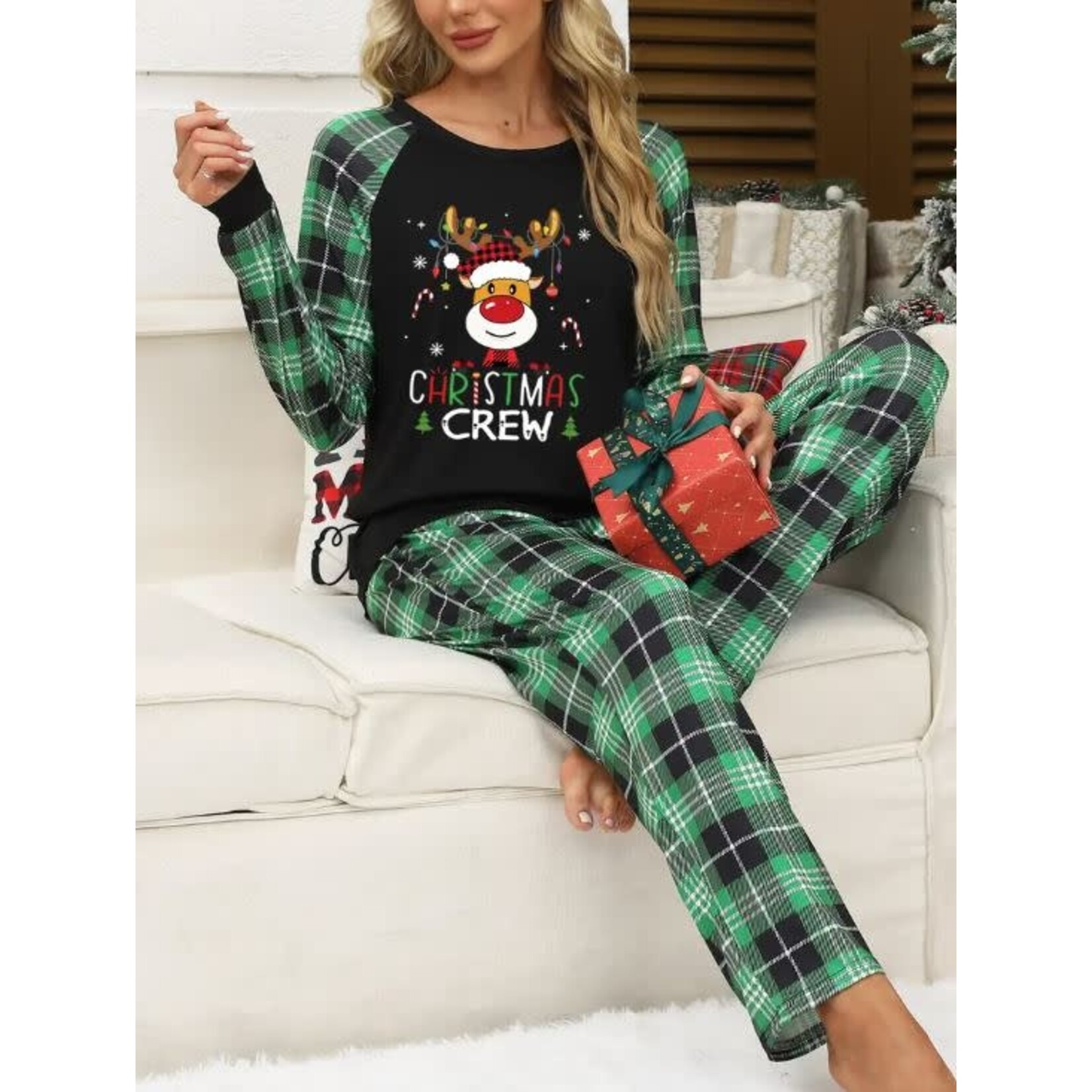 Christmas Crew PJ Set Green FF2 Get Dressed