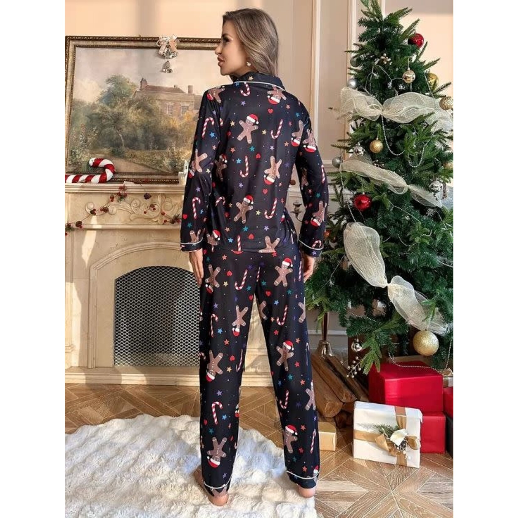 Black santa pj new arrivals