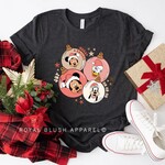 Royal Blush Coral Ornaments T-Shirt Dark Heather Grey
