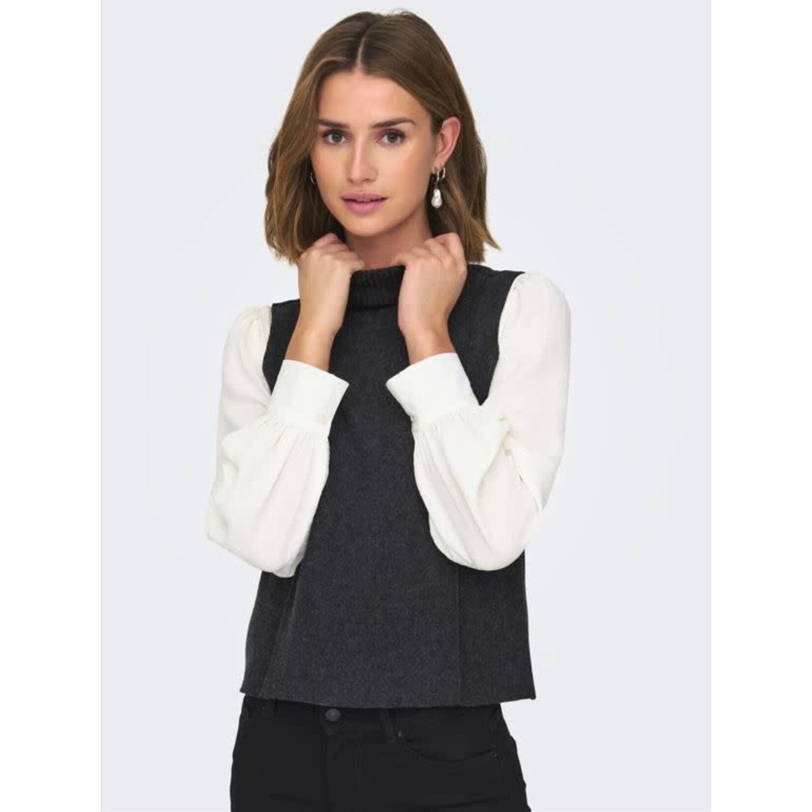 Only Matty Roll Neck Sleeveless Sweater
