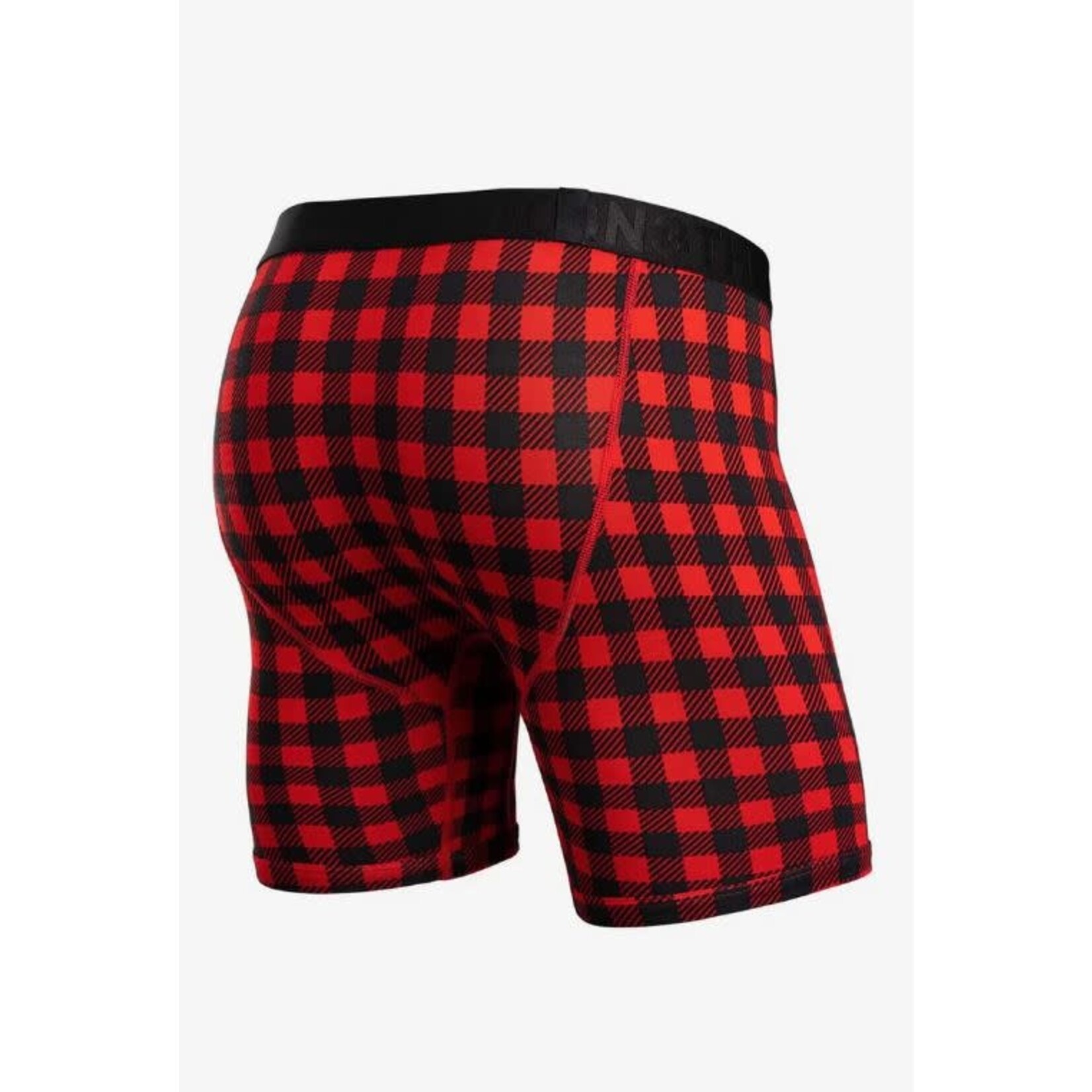 BN3TH Classic Boxer Brief Buffalo Check Red
