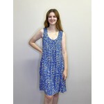 Papillon Floral Front Pleat Swing Dress